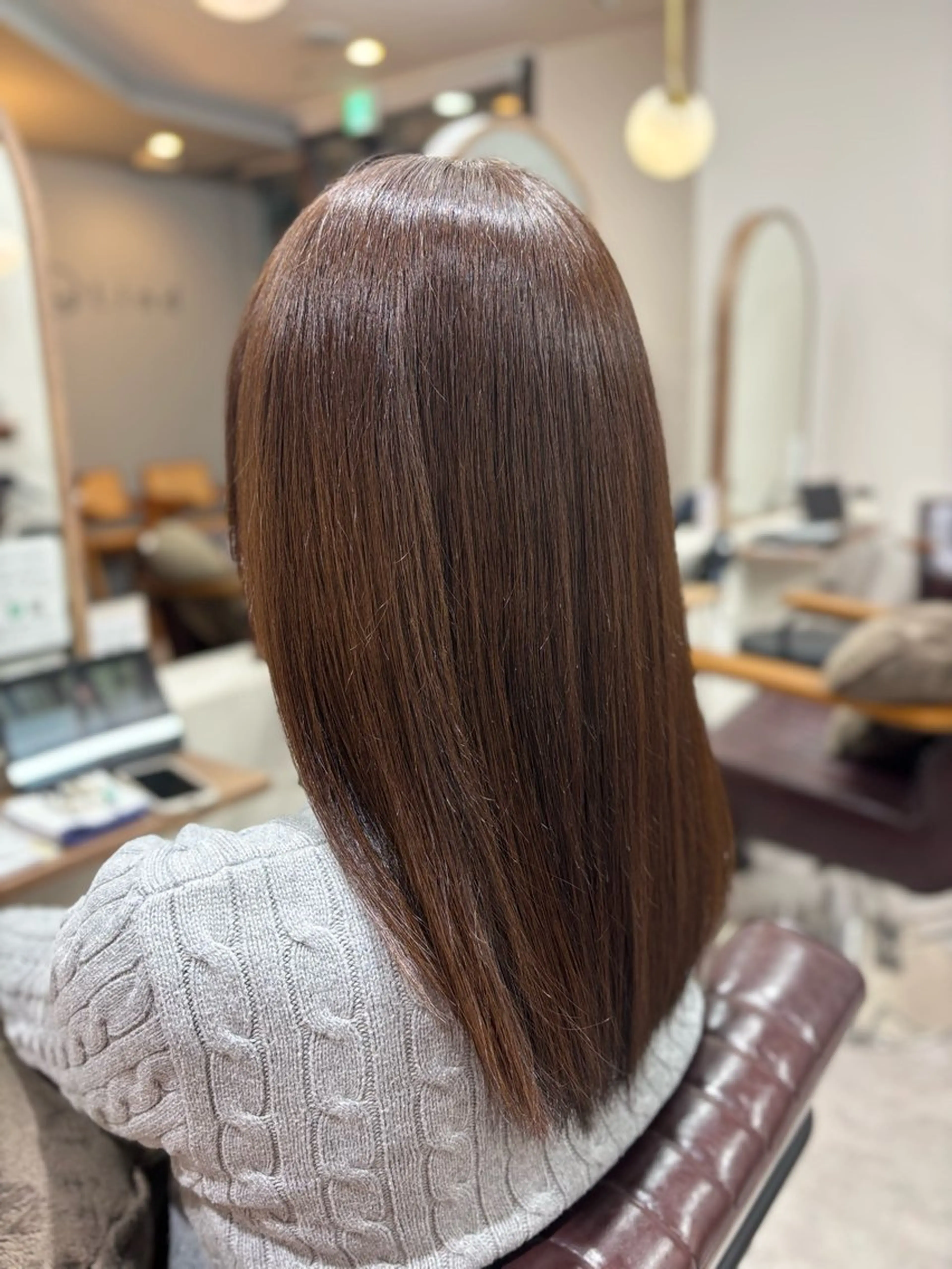 ロング カラー ブラウンカラー 透明感カラー ヘアカラー トリートメント 高橋 心のヘアスタイル