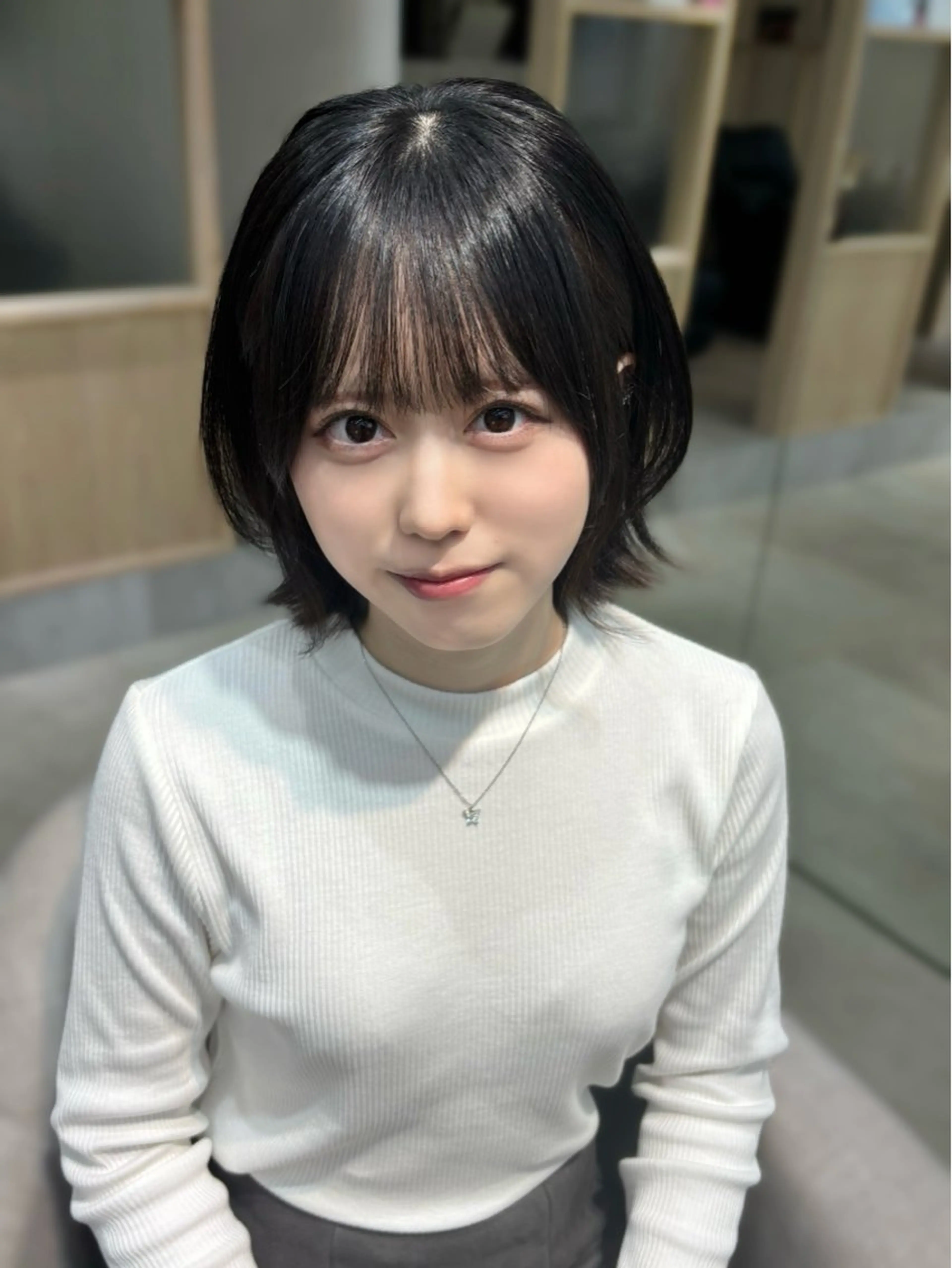 ショート ショートヘア 縮毛矯正 縮毛矯正 森山 真衣香のヘアスタイル