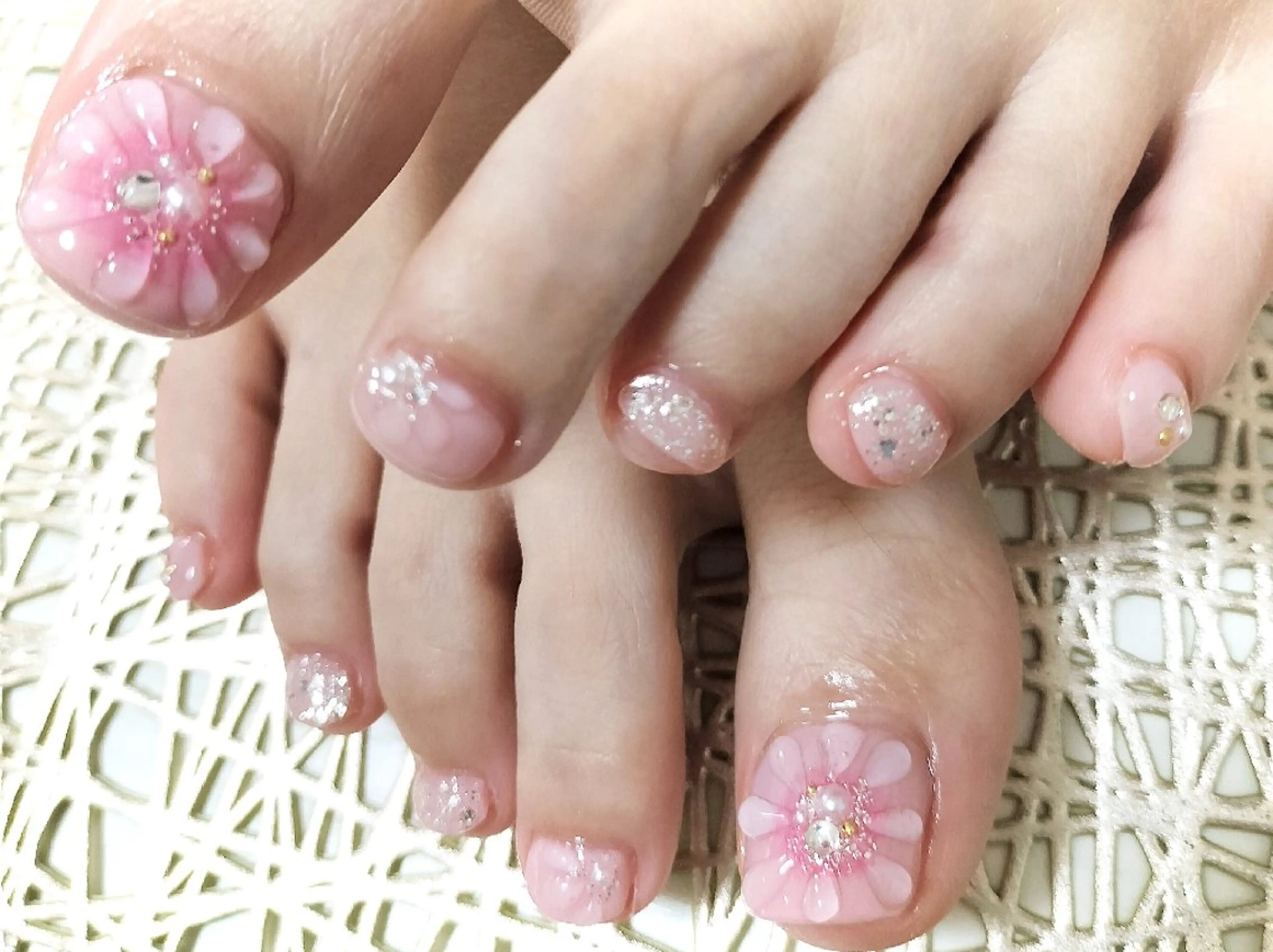ネイル フットネイル 持ち込み Nail salon Tiary オーナーのネイルデザイン
