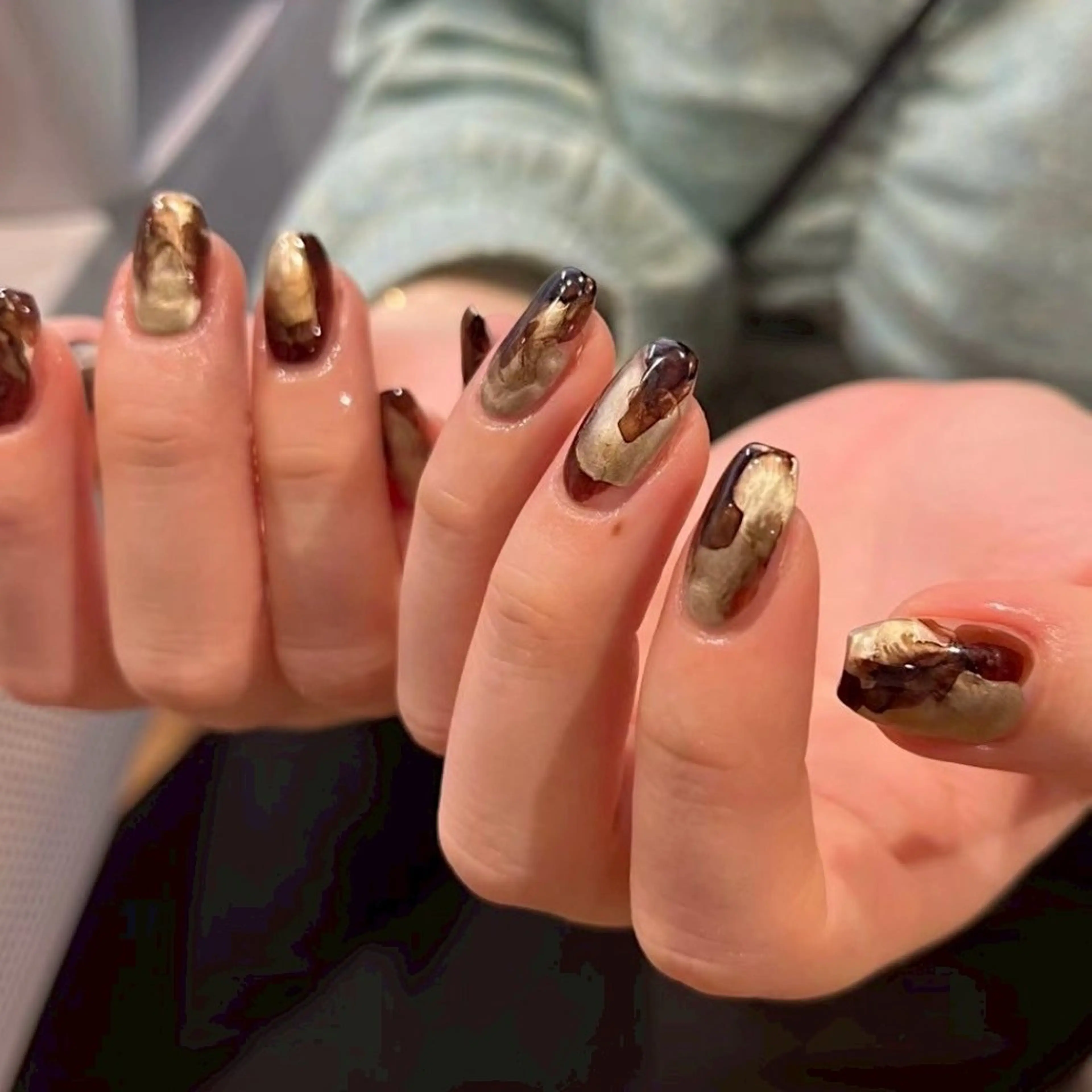 💜インクネイル💛【オフなし】の写真