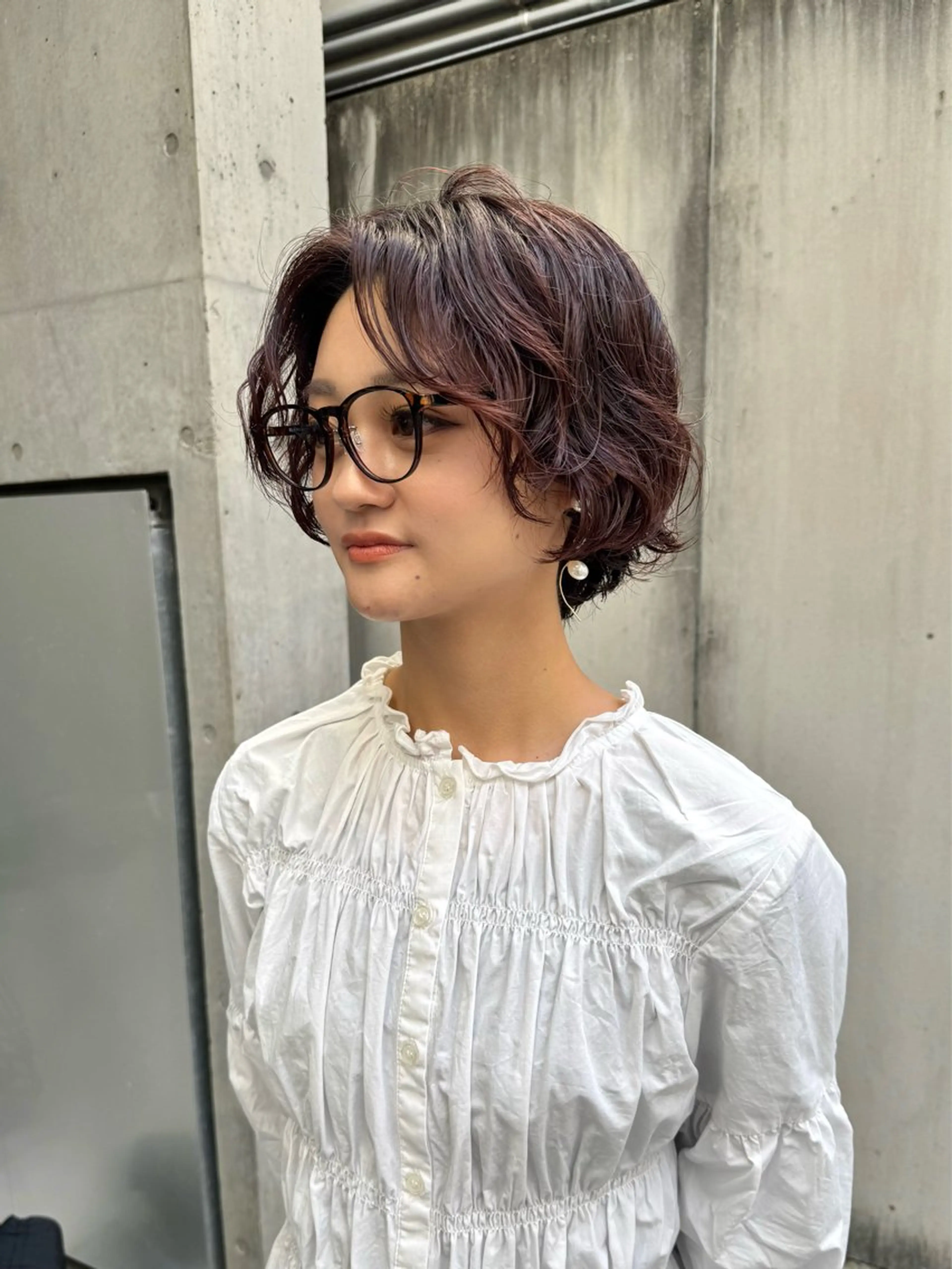 ショート パーマ ショートヘア カット パーマ トリートメント ZENKO表参道店所属・デジタルパーマ 🌀ボブ　萩原　龍のヘアスタイル