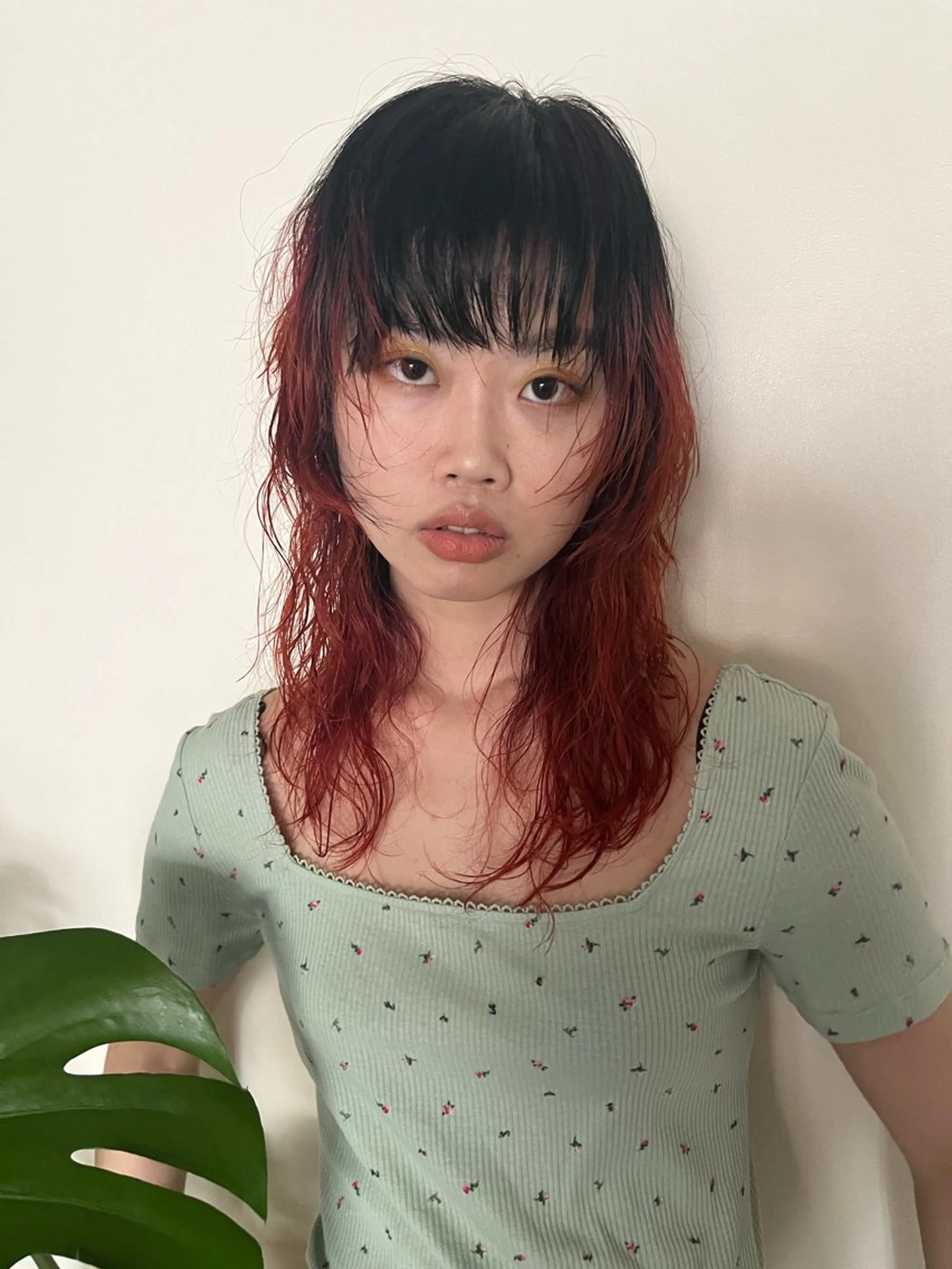 ミディアム カット ヘアカラー レイヤーカット/ウル フ　chinatsuのヘアスタイル