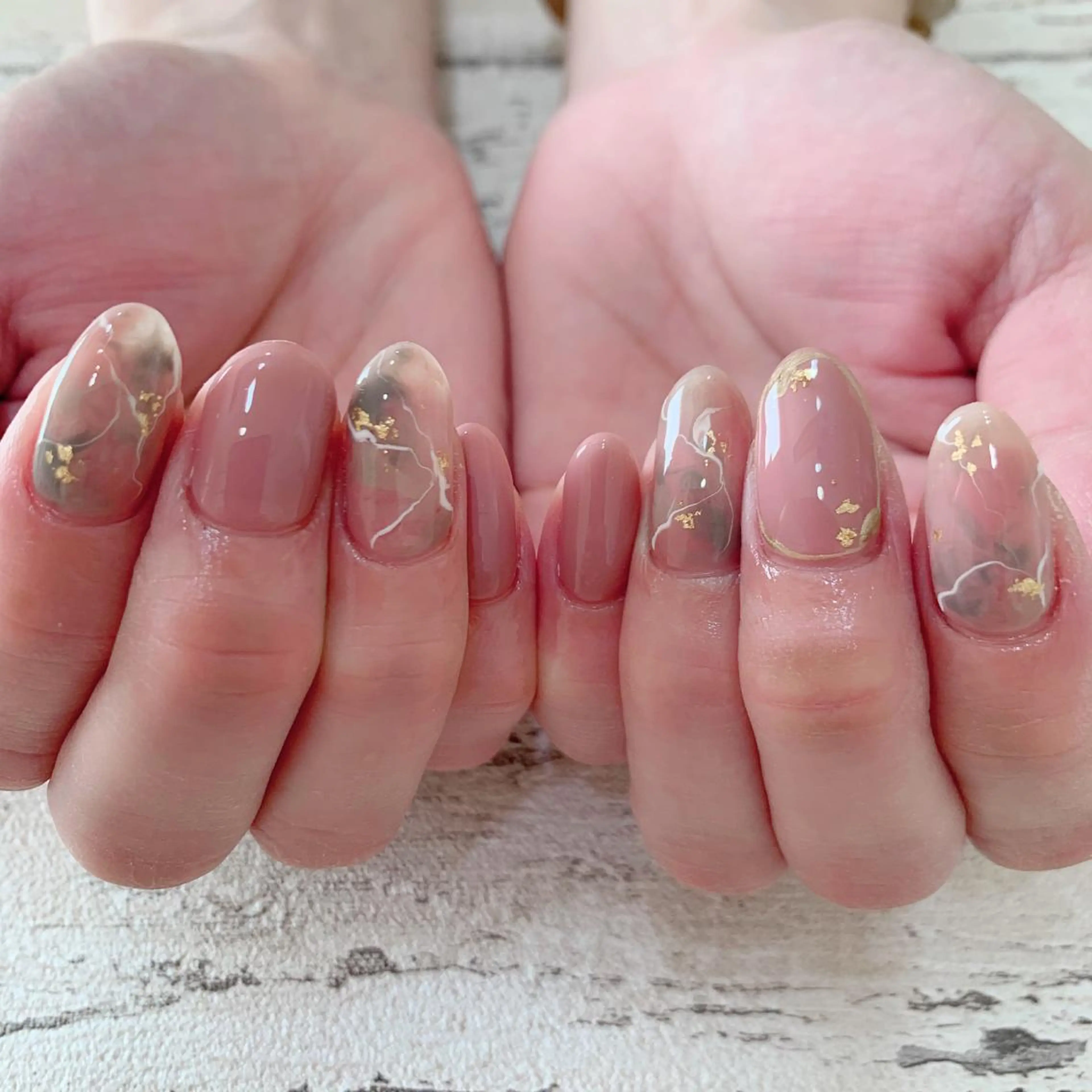 ネイル ニュアンスネイル 春日井ネイルサロン iroのネイルデザイン