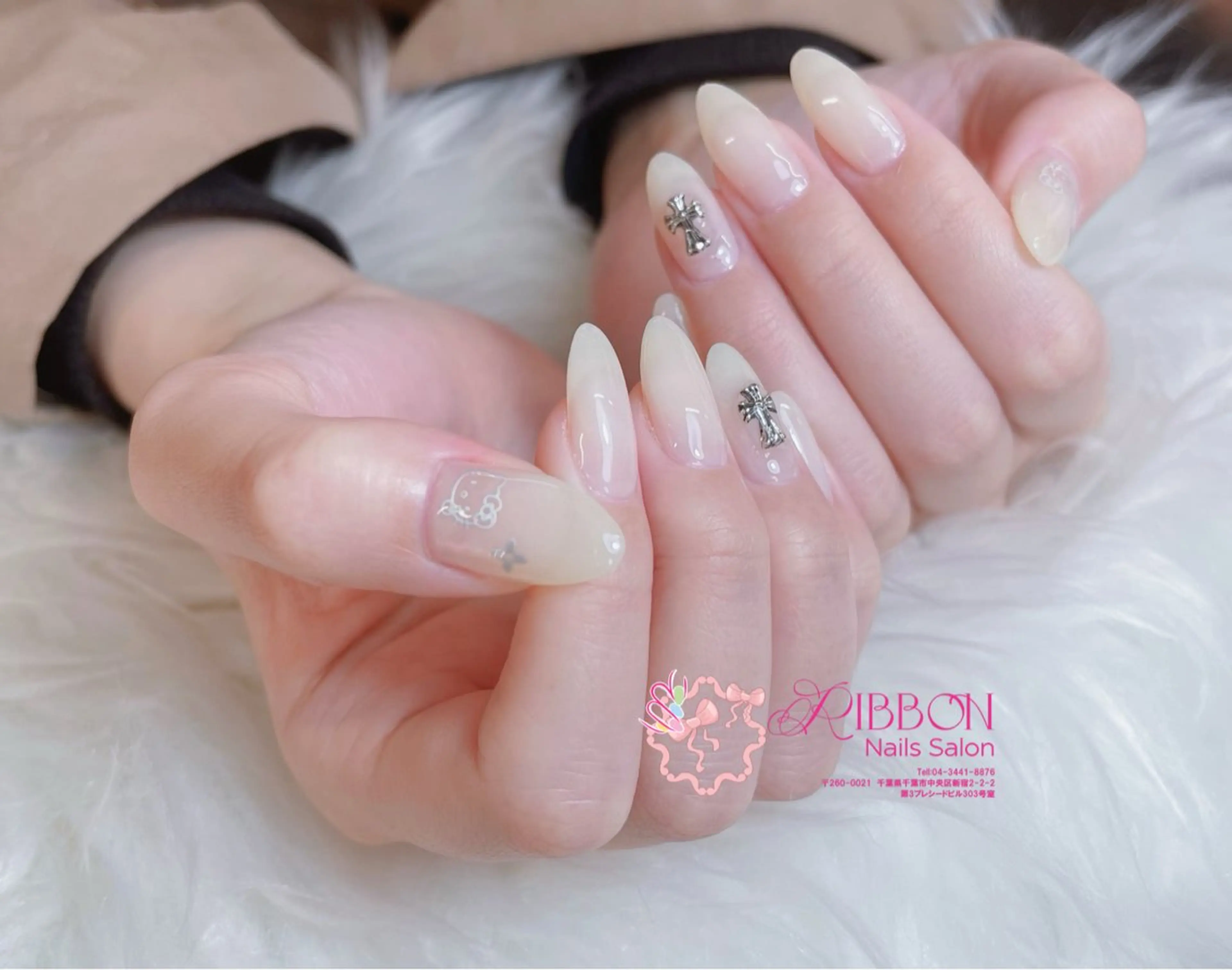 ネイル チークネイル フットネイル フレンチネイル グラデーション 韓国ネイル ハンドネイル Ribbonnail salonのネイルデザイン