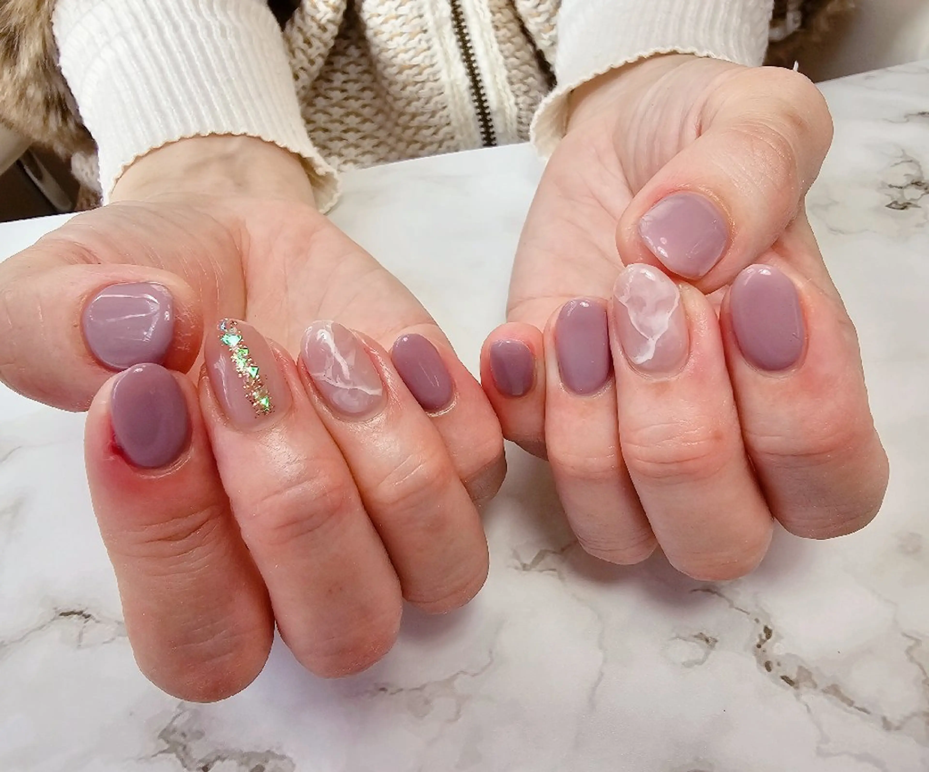 ネイル アートネイル ニュアンスネイル Chika  Nail MIRAIのネイルデザイン