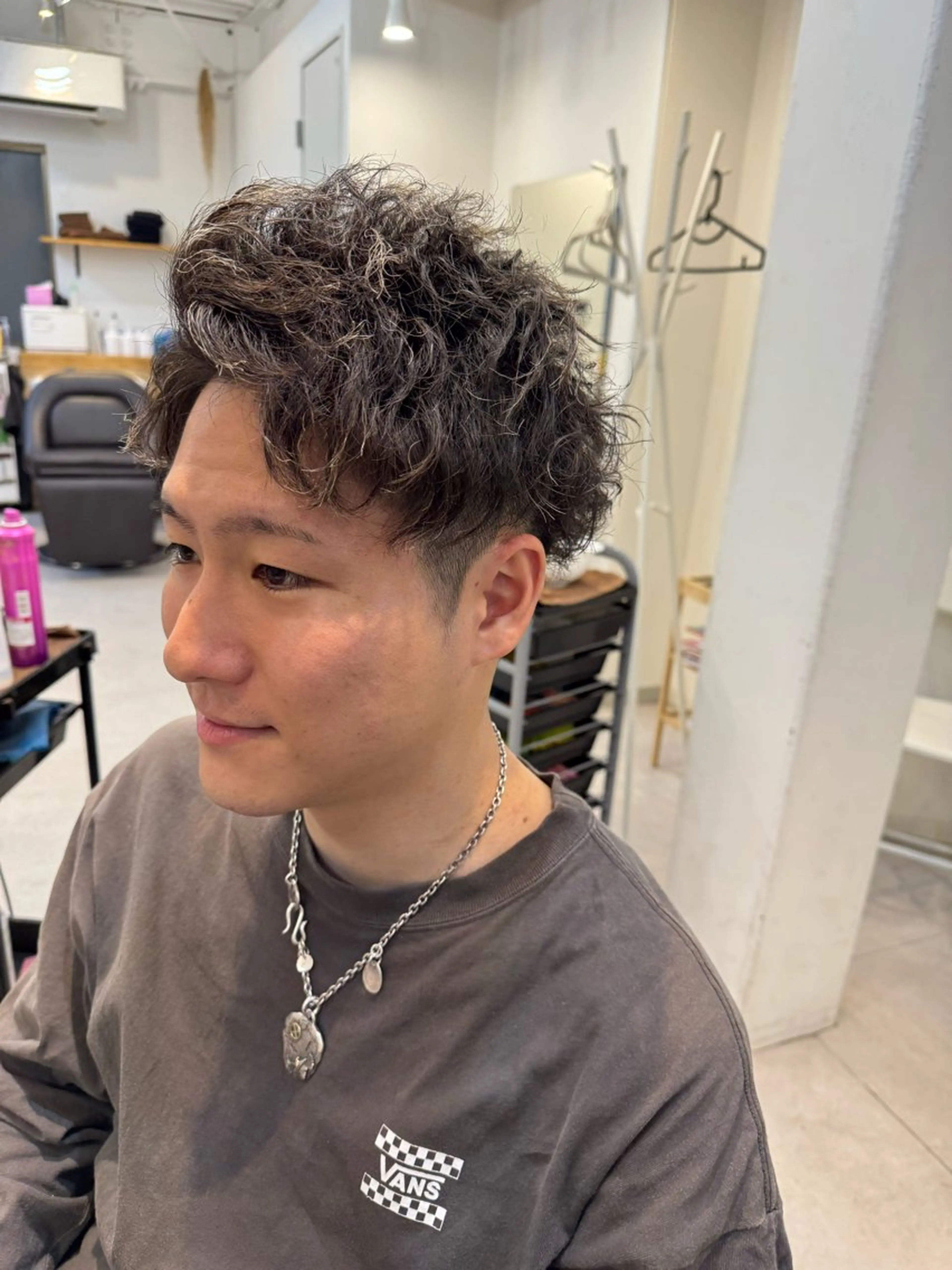 ショート パーマ メンズ カット パーマ トリートメント Dxxxx III所属・女性目線の大人 メンズ*Ayakaのヘアスタイル
