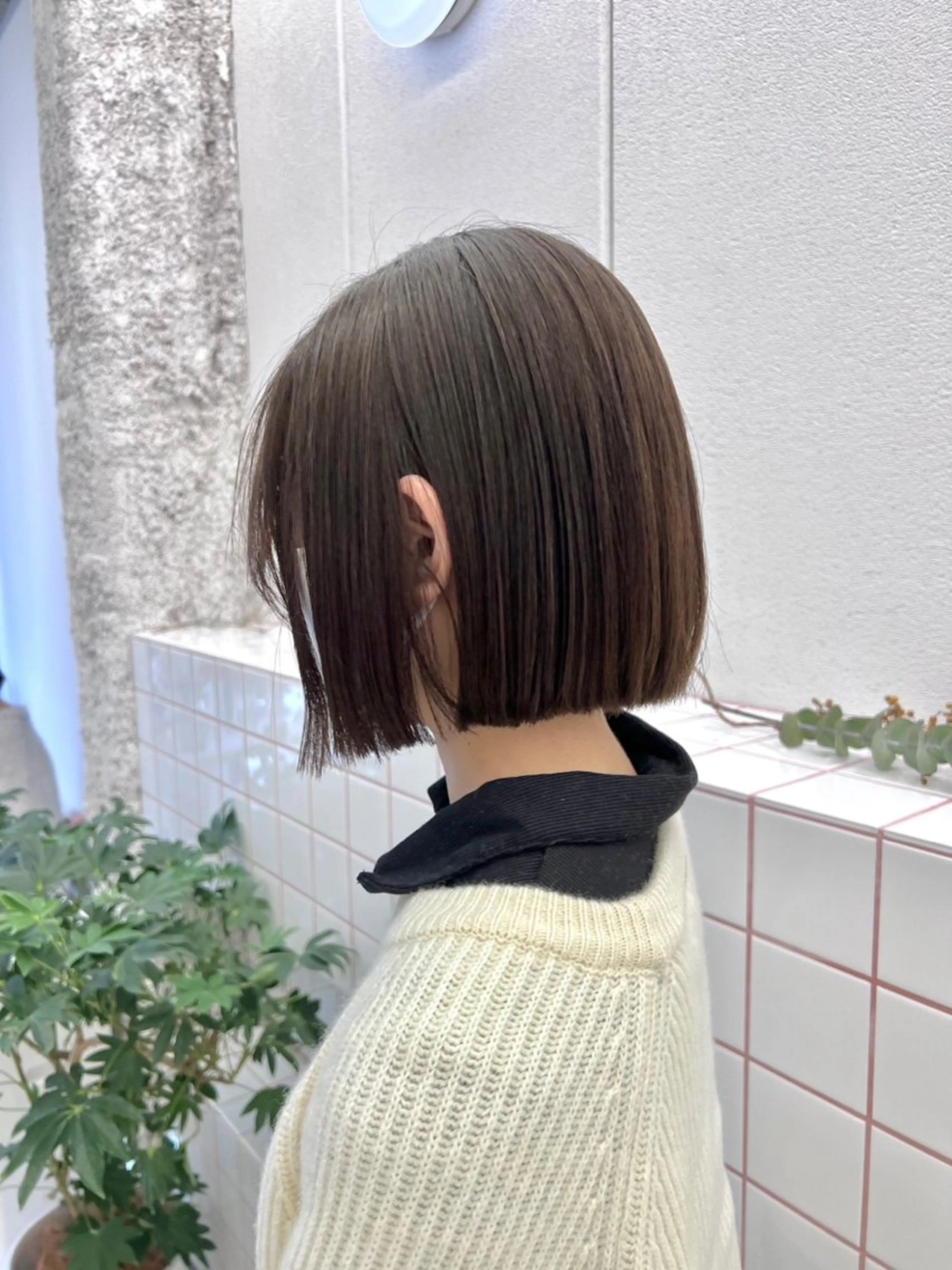 ショート ヘアカラー トリートメント NIKO/名古屋/ 伏見/花屋併設のヘアスタイル
