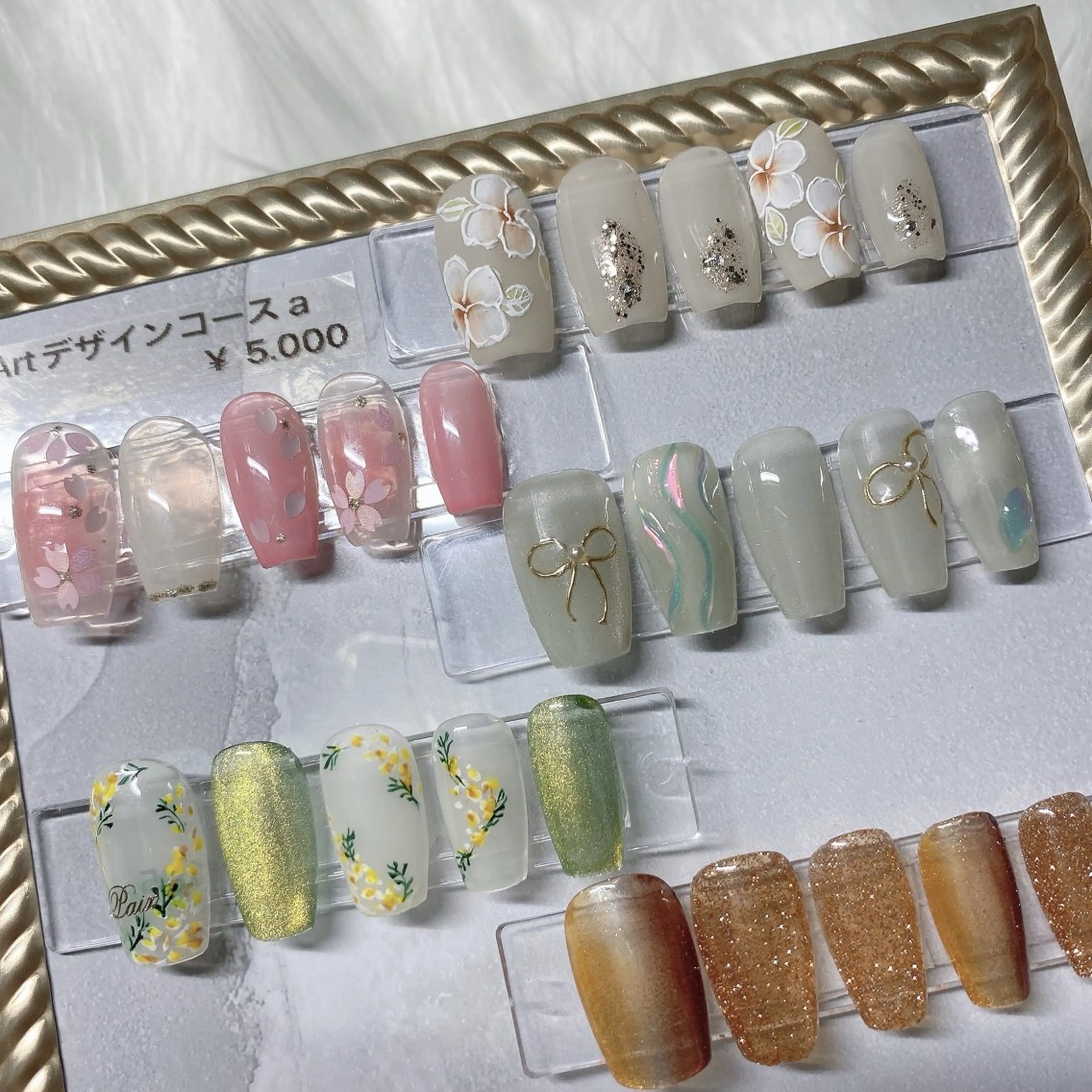 ネイル アートネイル 春ネイル Cleo クレオのネイルデザイン