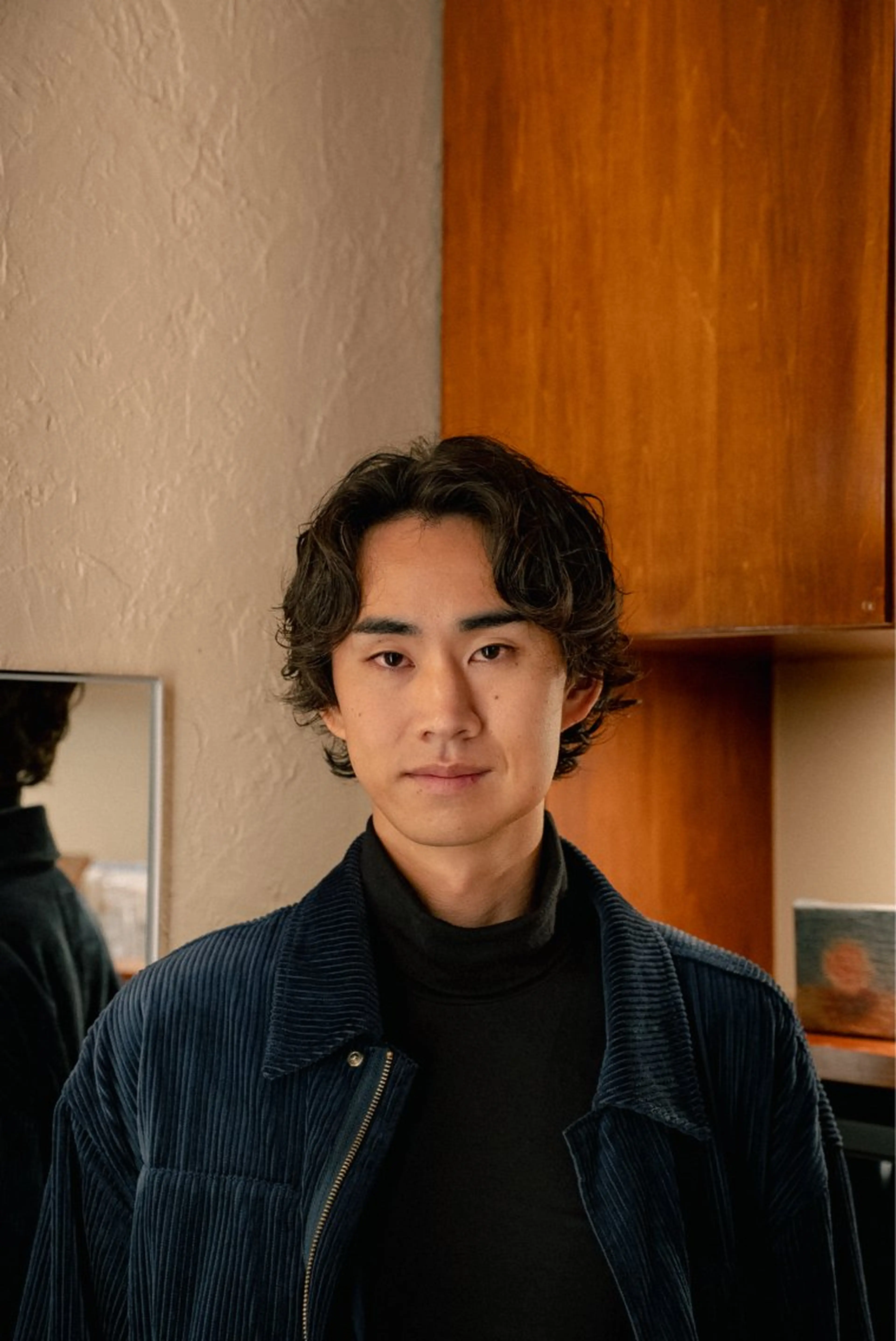 ミディアム カラー パーマ メンズ ミディアムパーマ メンズパーマ カット パーマ 🔗メンズサロン🔗 Kieのヘアスタイル