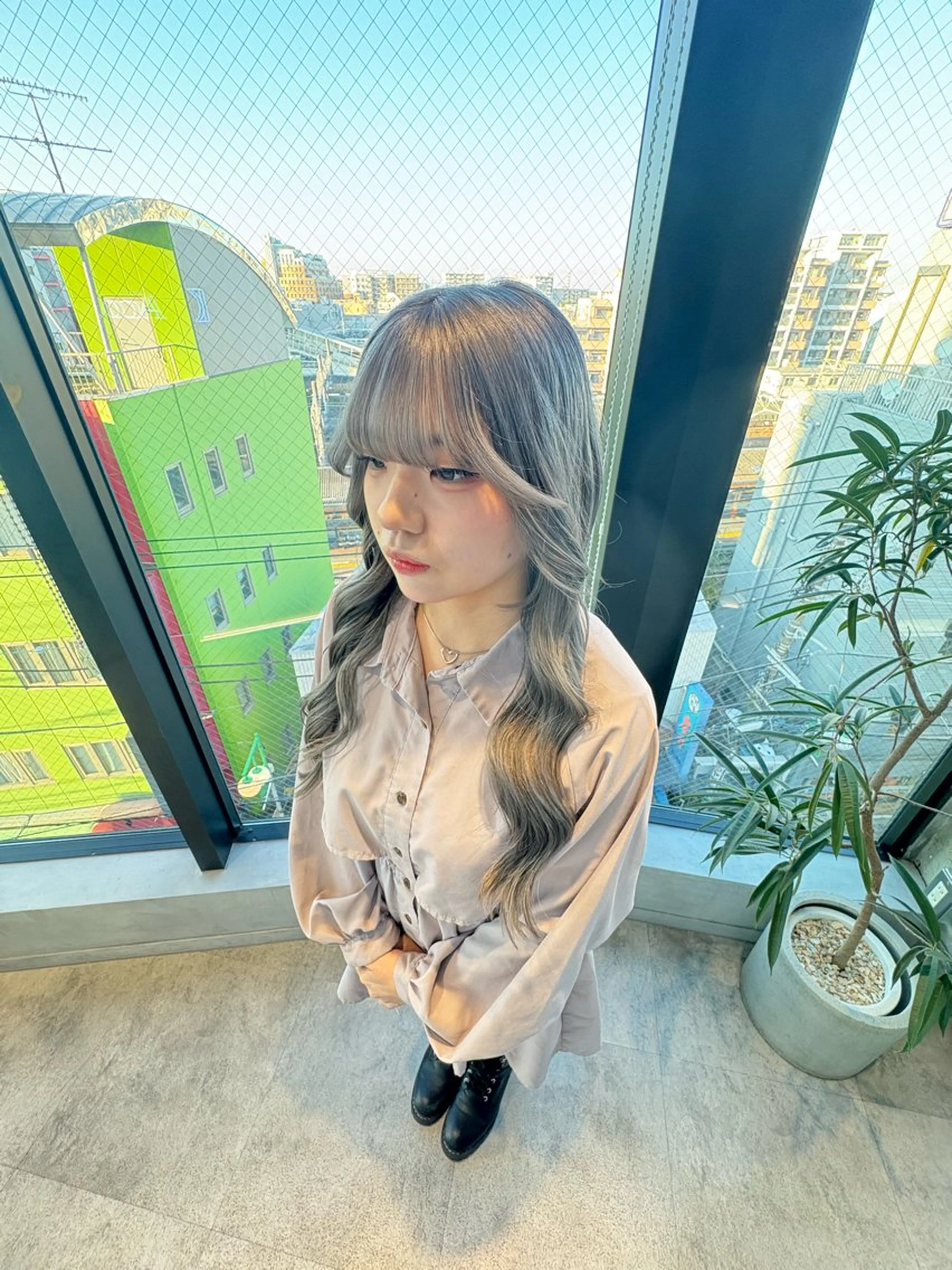 ロング カラー シルバー ヘアカラー 茅ヶ崎/ハイトーン/ Ramuのヘアスタイル