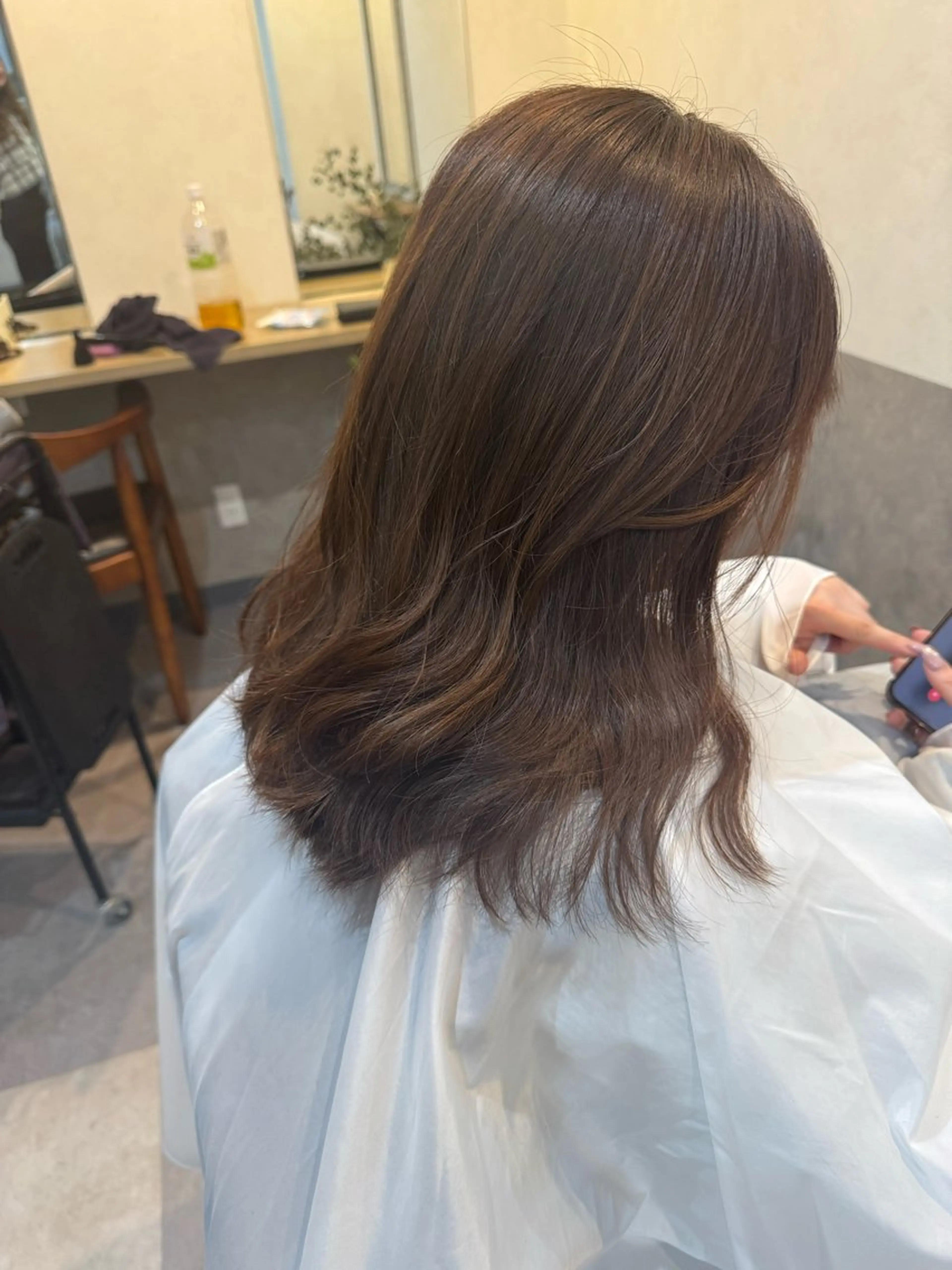 セミロング カラー 松戸 Nerine 【ネリネ】かえでのヘアスタイル