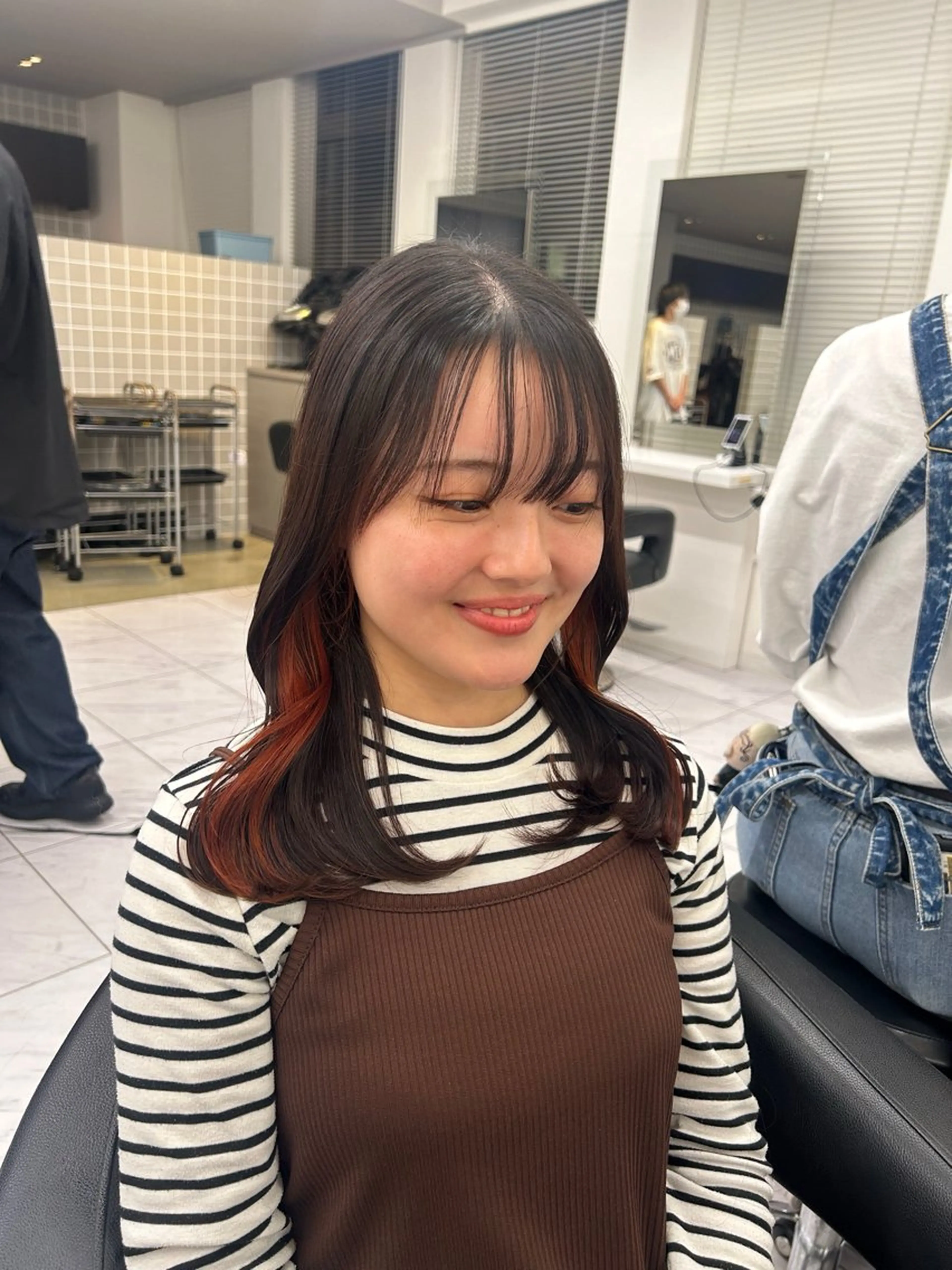 カラー beige🤎ダブル カラー/レイヤー🧸のヘアスタイル