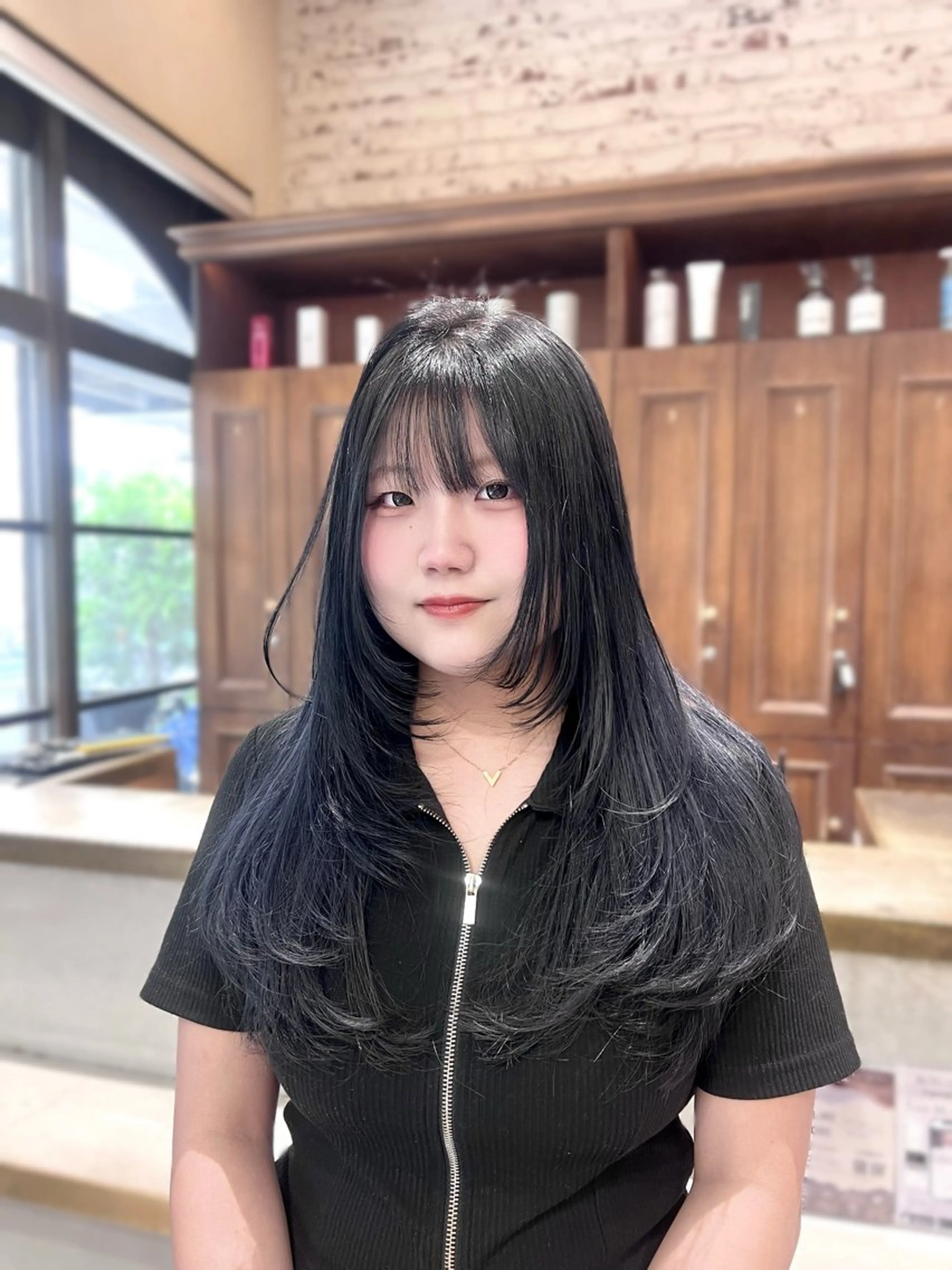 ロング レイヤーカット ロング カット ヘアカラー hair＆SPA Mauve 世田谷所属・暖色カラー/レイヤー /シオリ🎀ིྀ✨のヘアスタイル
