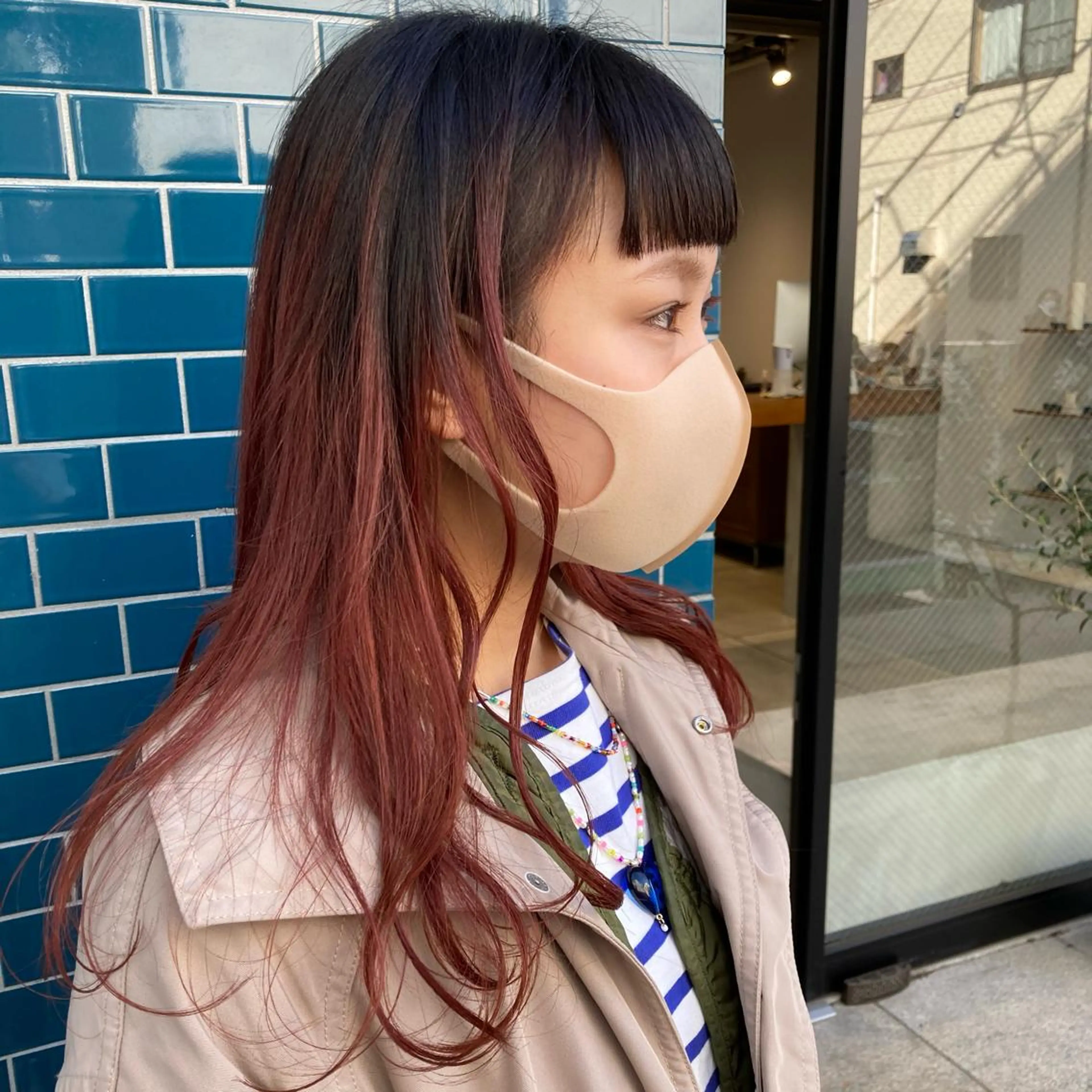 ロング カラー Chlan岡本所属・Chlan岡本 坂本朱樺莉のヘアスタイル