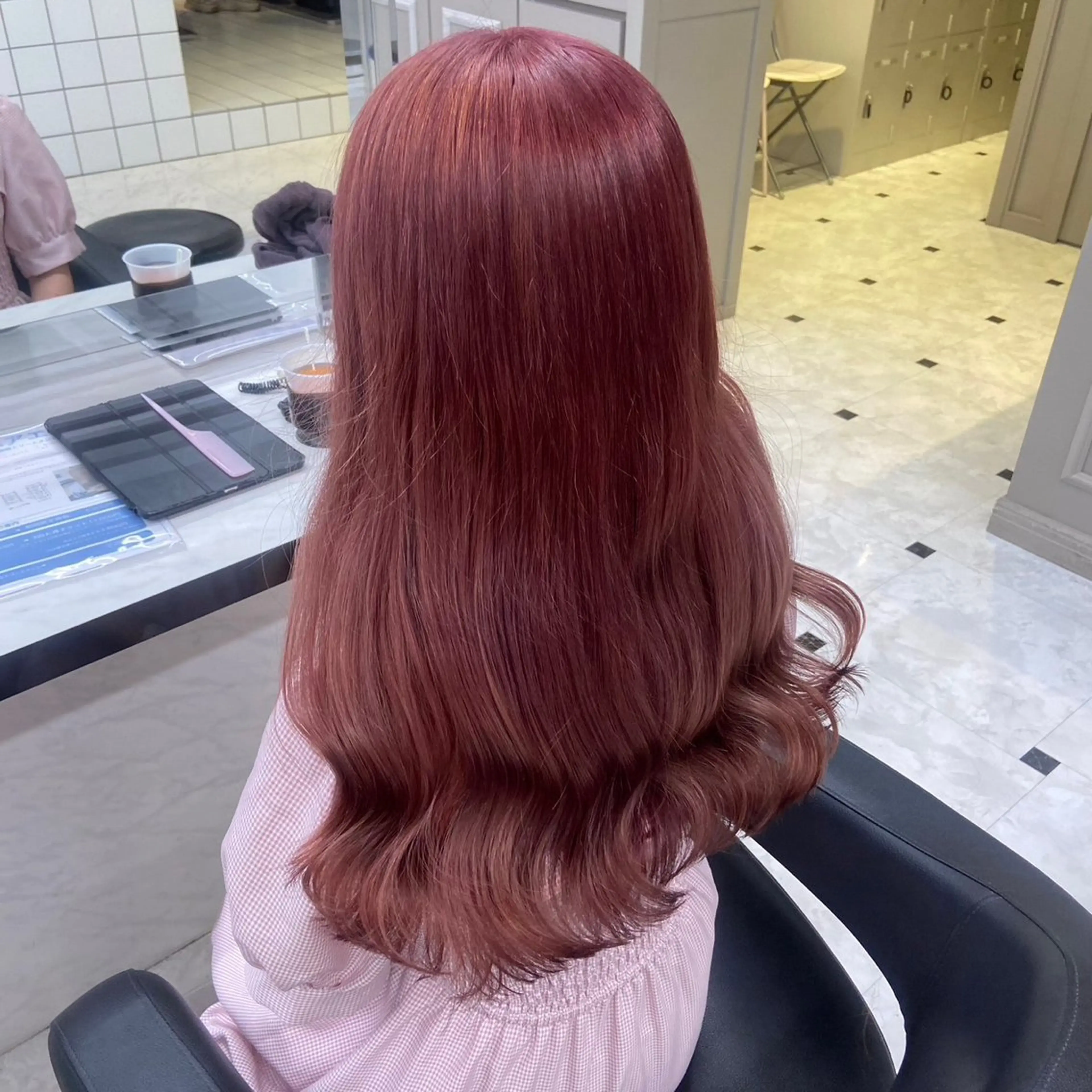 ロング カラー ピンクカラー ヘアカラー 💖トレンド夏 カラー💖FUTAのヘアスタイル