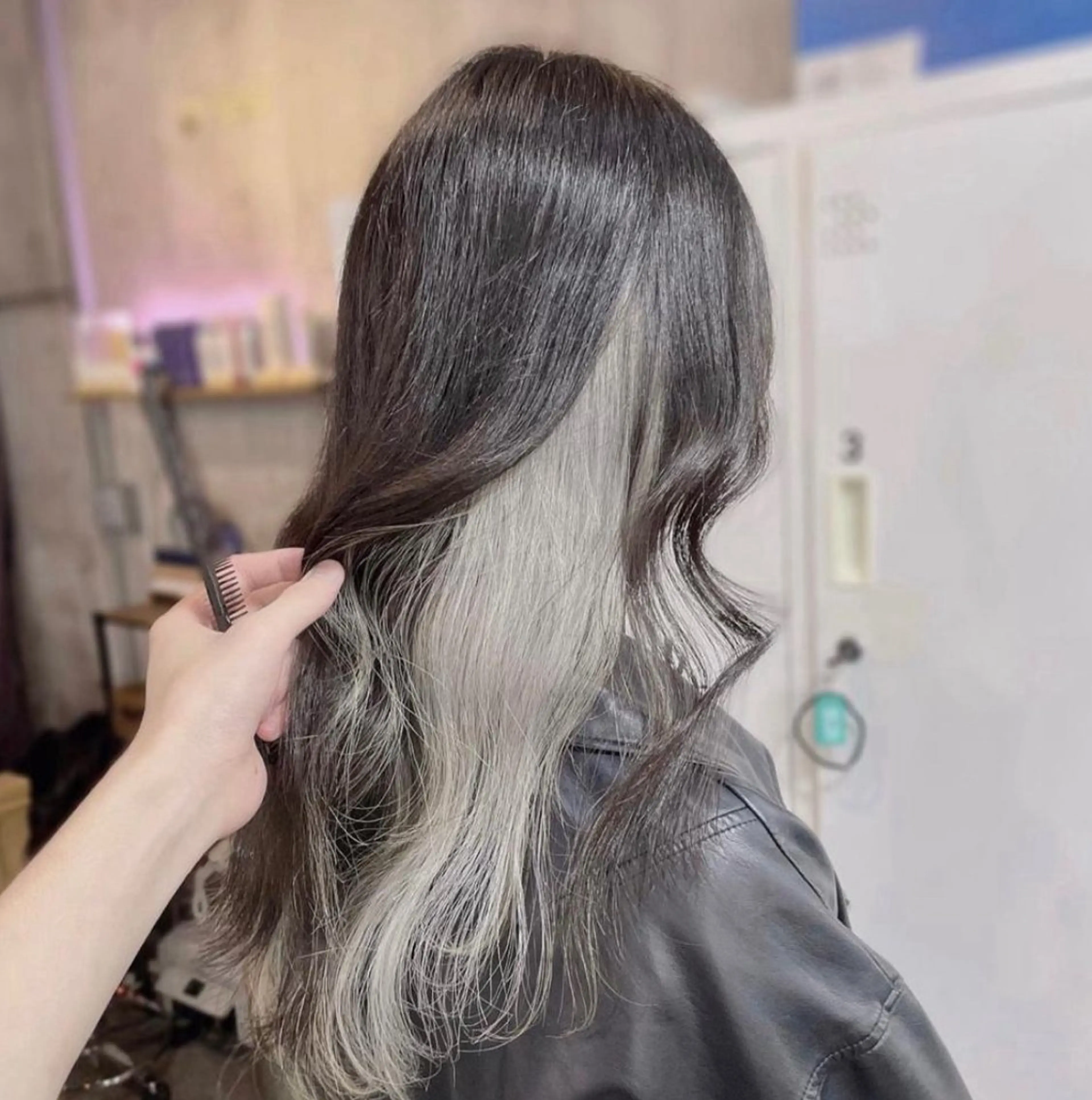 ロング カラー ブリーチ MIRAC所属・Ryoichi⛓️ 韓国ヘア/ハイトーンのヘアスタイル