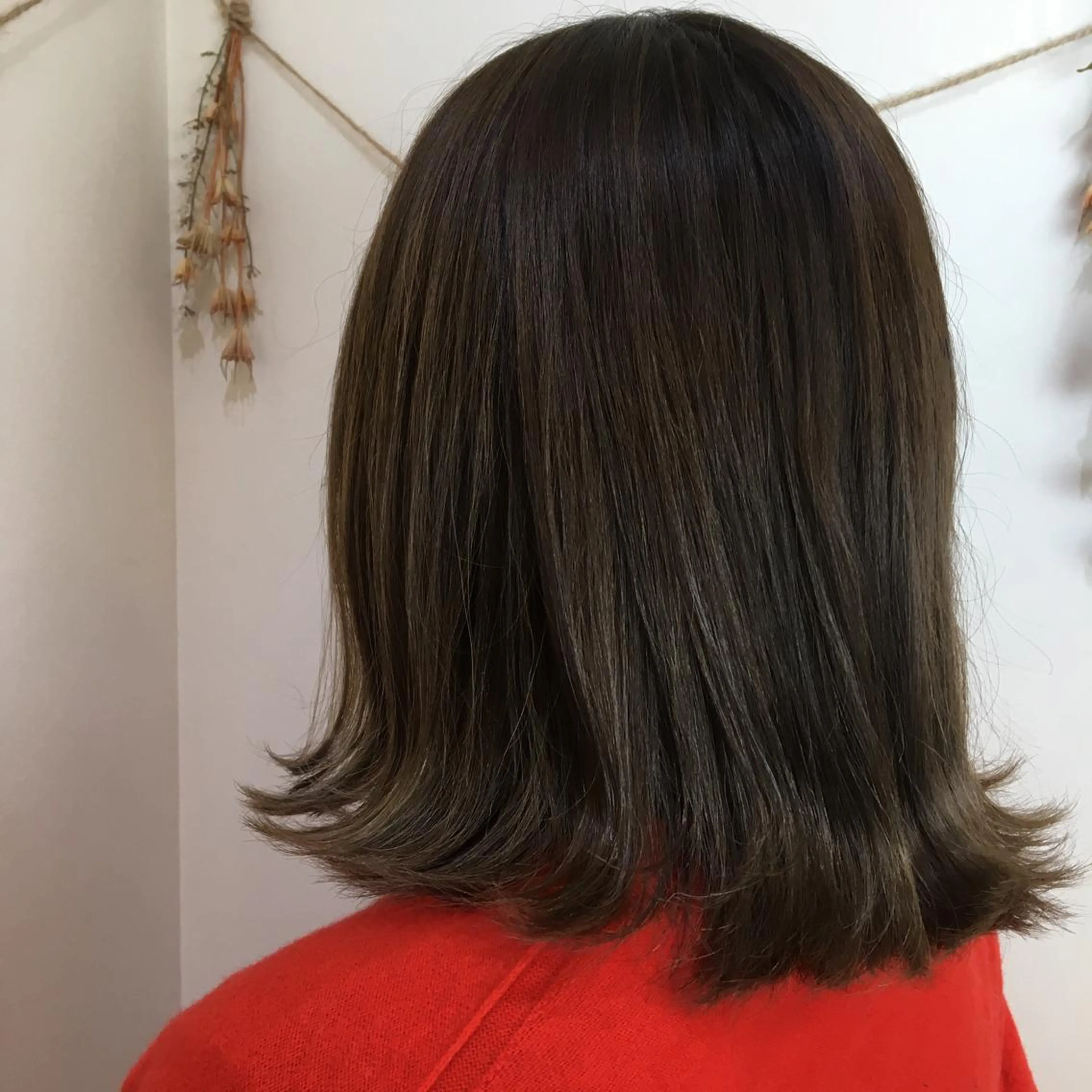 ミディアム カラー 髪質改善 頭身浴/ 中田のヘアスタイル