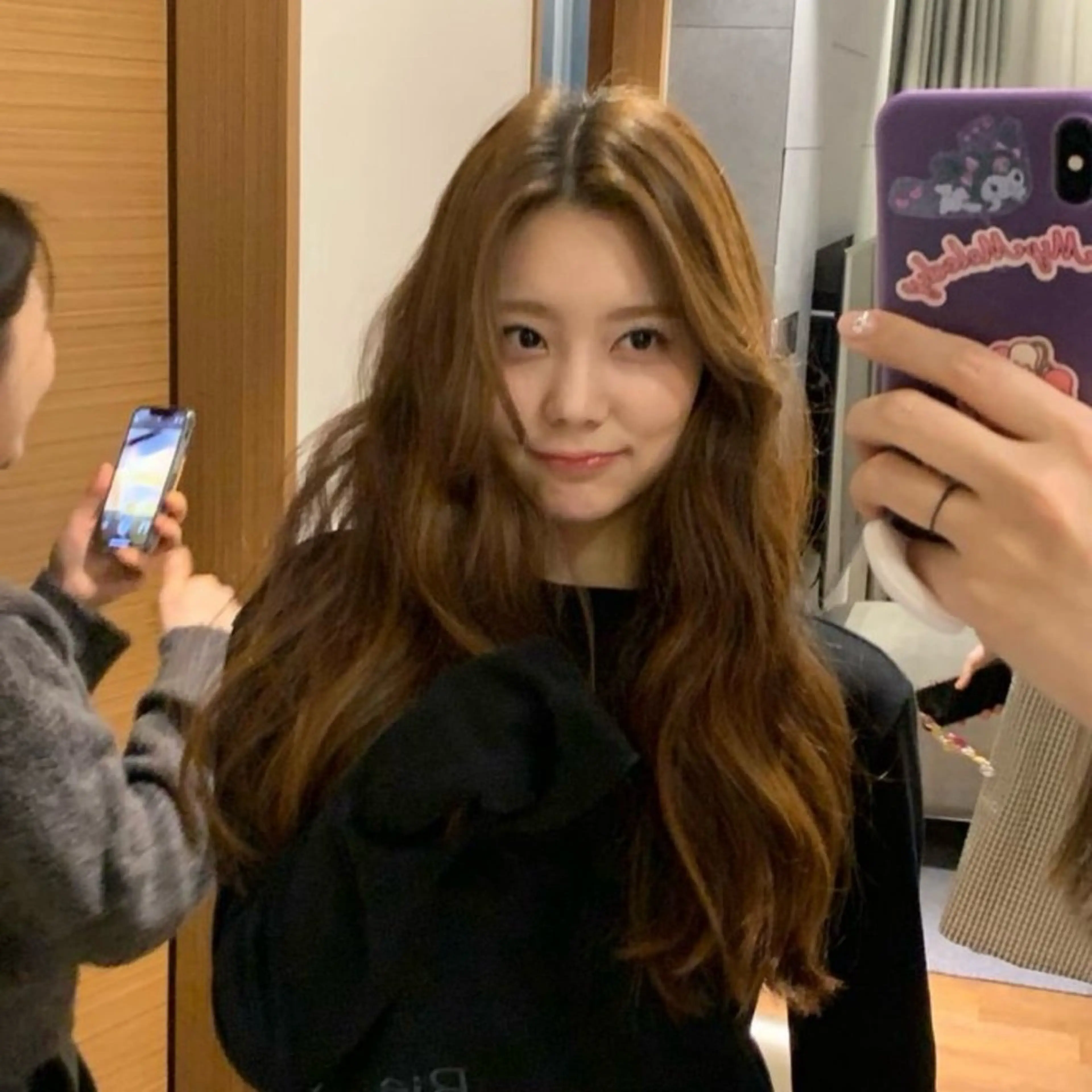 カラー カット ヘアカラー トリートメント ヘアセット 🤍ベージュ/透明感 韓国ヘア/まりん🤍のヘアスタイル