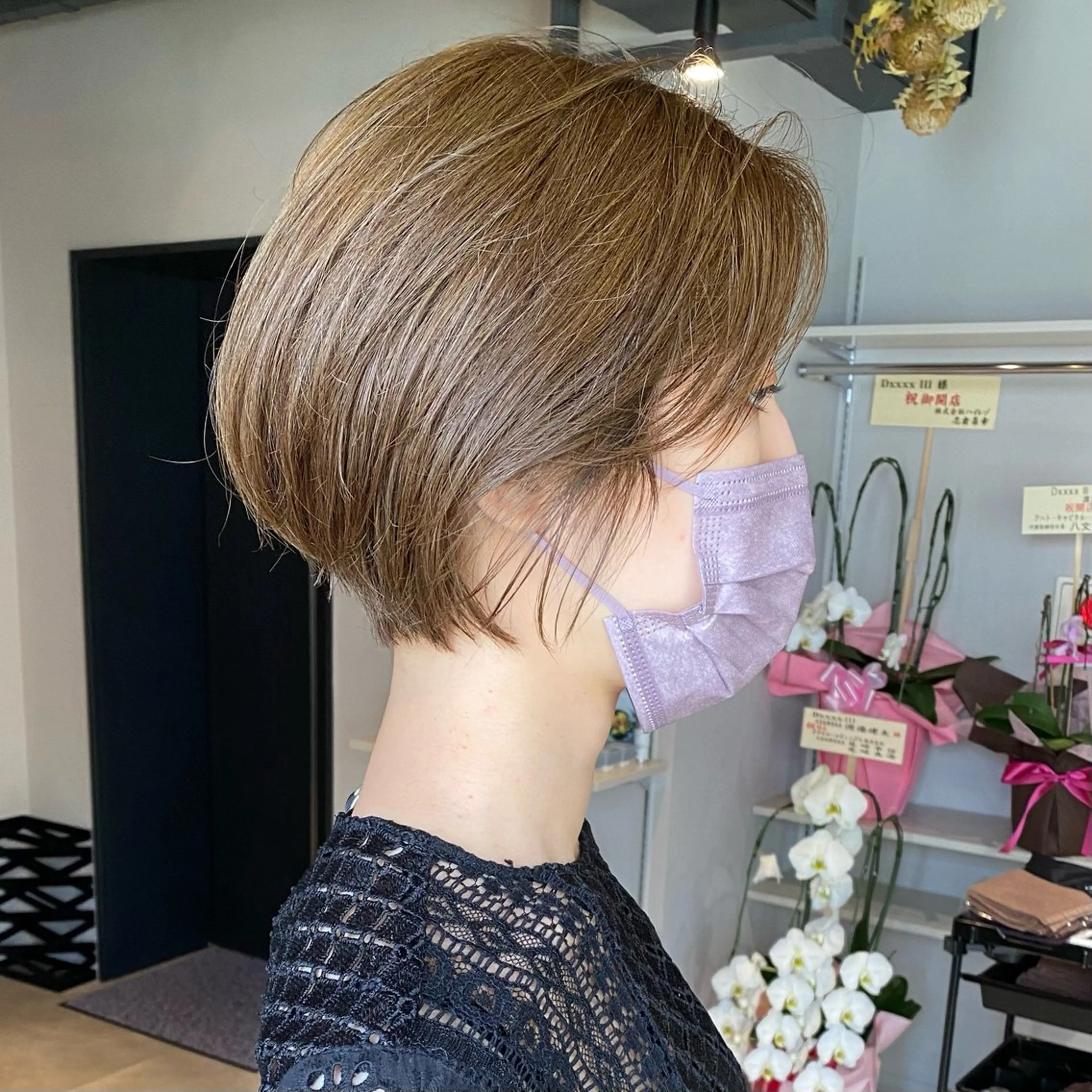 ショート ハイライト 髪質改善 レイヤーカット ショートヘア カット ヘアカラー トリートメント また会いたくなる 美容師【KENTA】のヘアスタイル