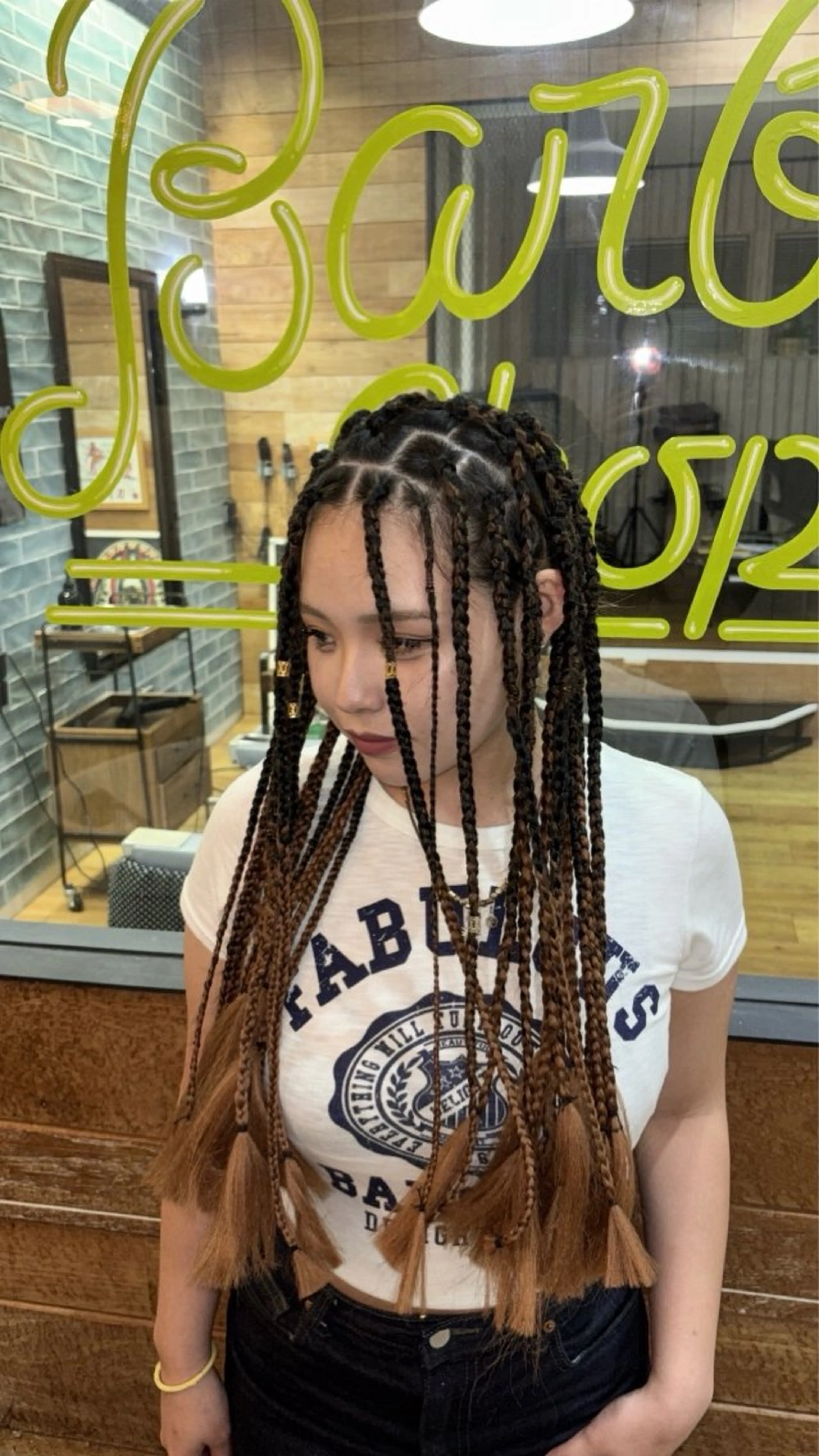 ブレイズヘアエクステなしの写真