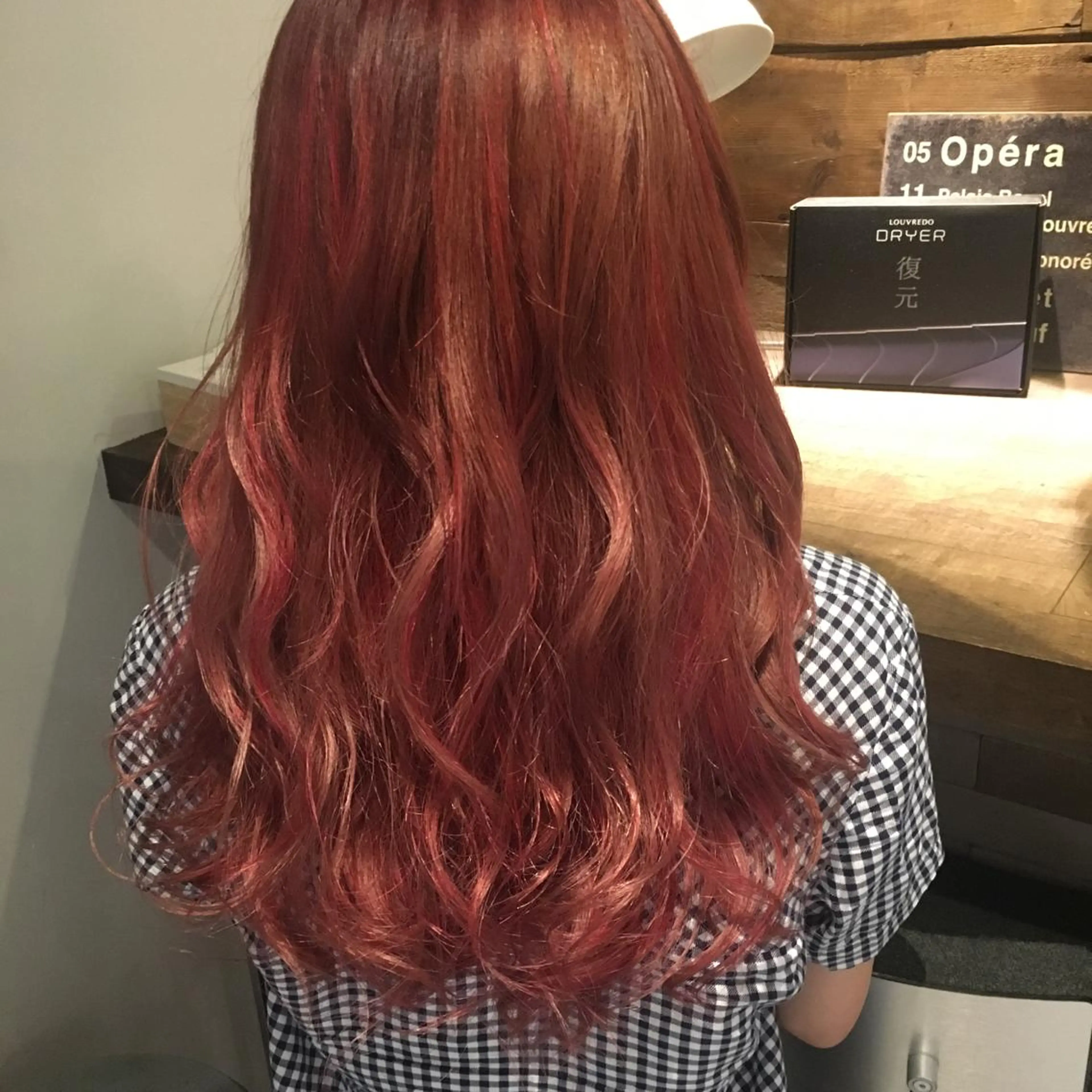 セミロング カラー ピンクカラー lafith hair dope所属・[外国人風カラー] 田中健太のヘアスタイル