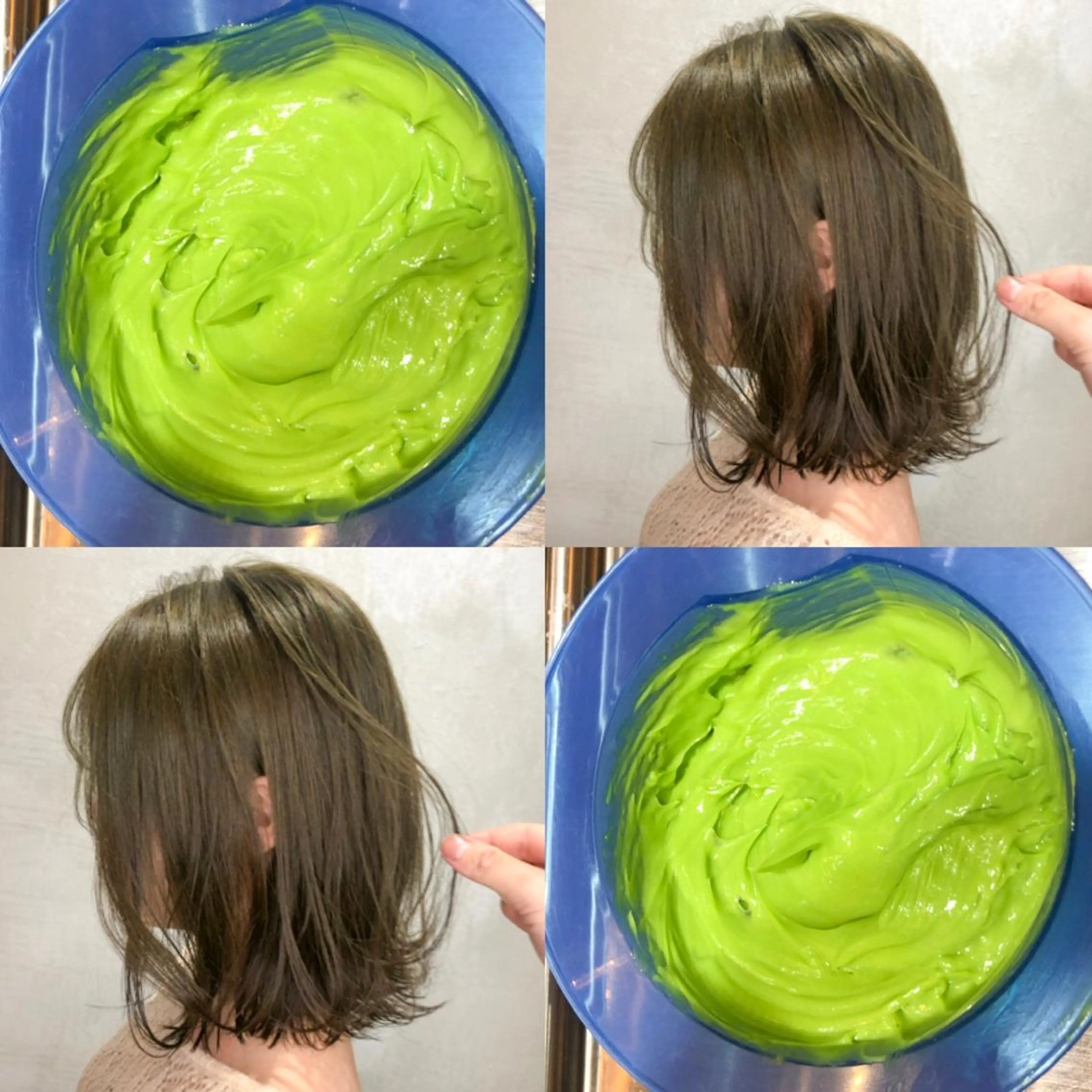 ショート カラー パーマ ヘアアレンジ オリーブカラー 顔周りcut・ご相談 =新宿しずく🇰🇷のヘアスタイル