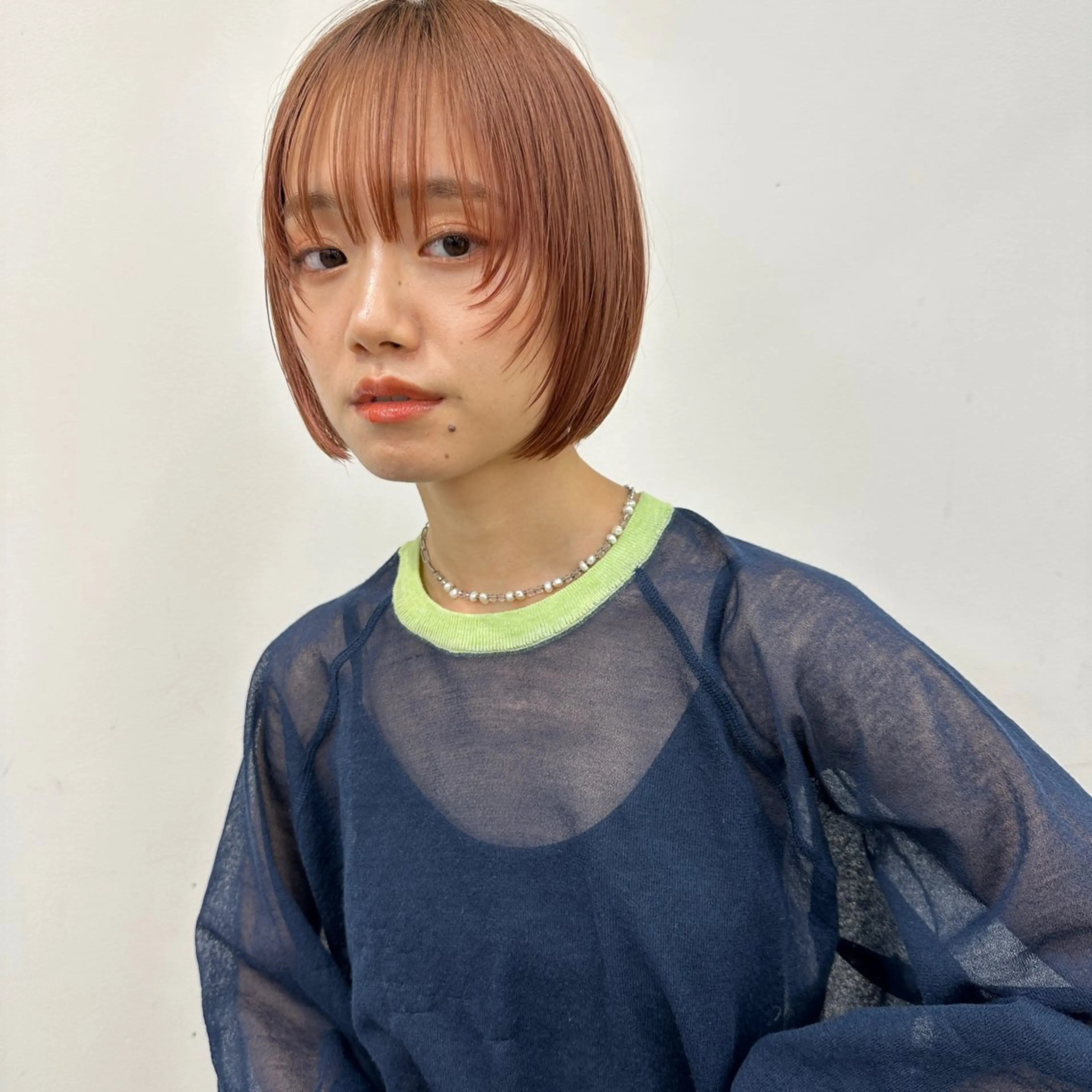 前髪カットの写真