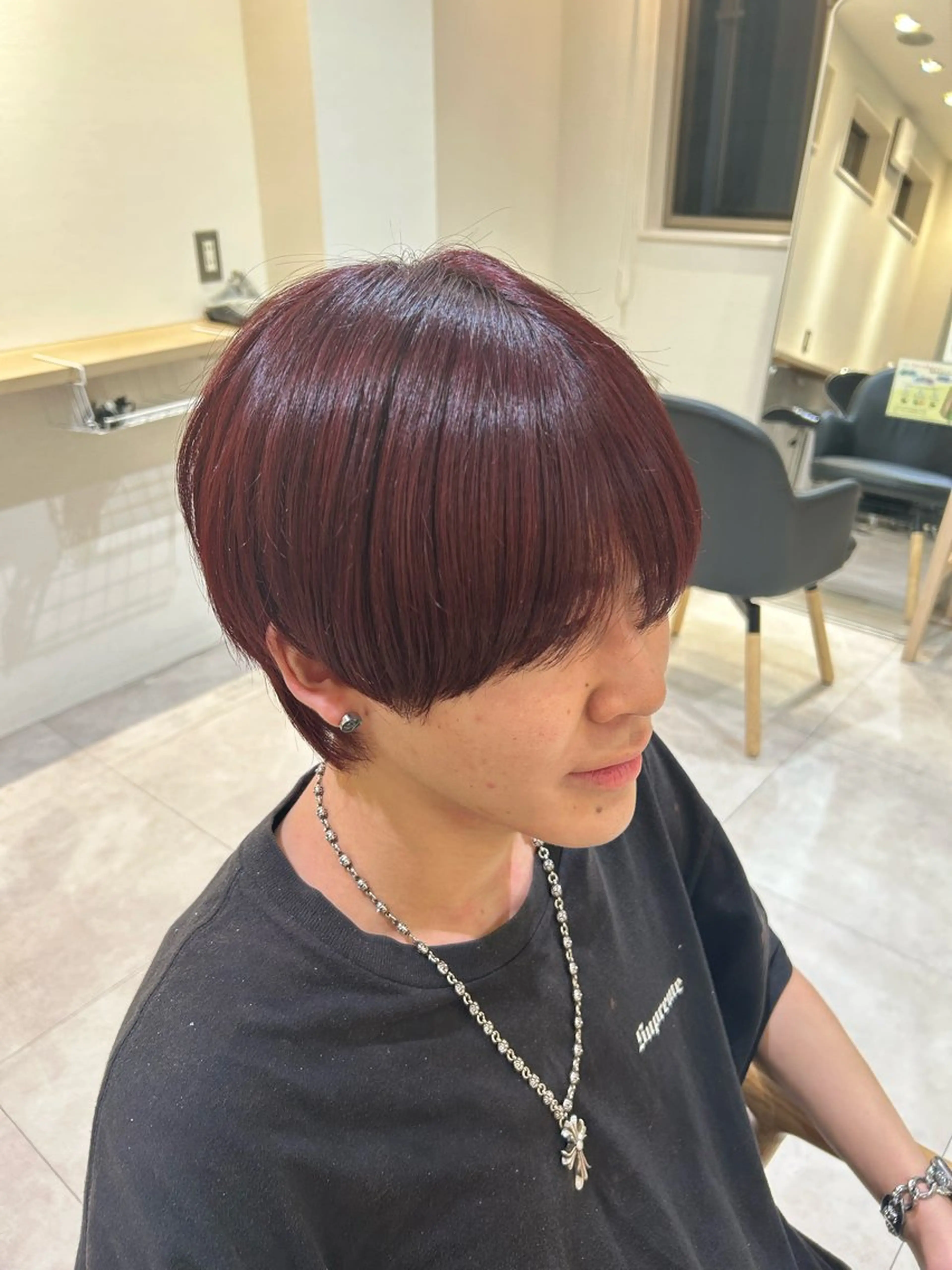 カラー メンズ ヘアカラー トリートメント ヘアセット いぶき/透明感カラー 🎨メンズパーマ🔥のヘアスタイル