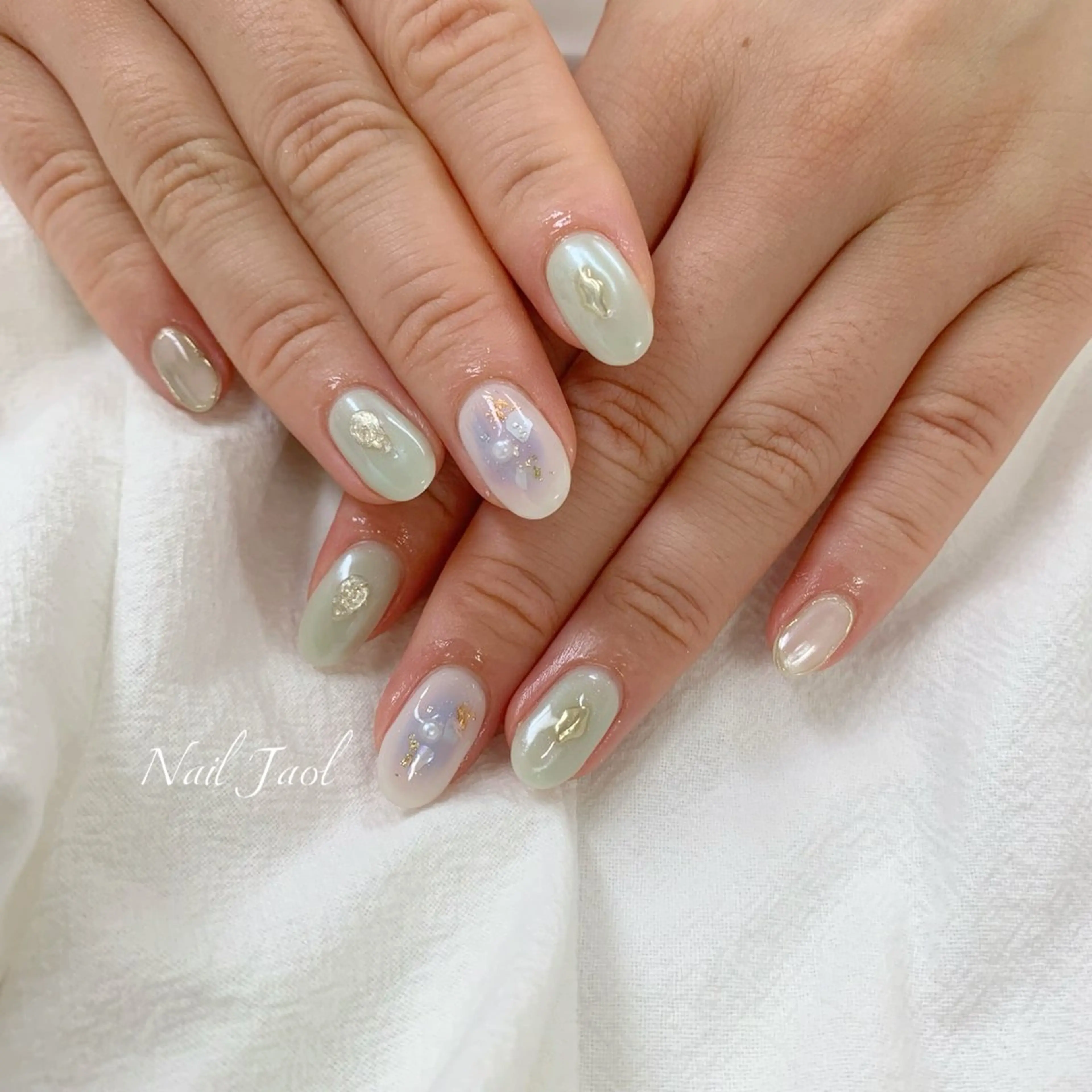 ミディアム 韓国風ヘア nail jaol池袋店所属・ネイルJaol 池袋のネイルデザイン