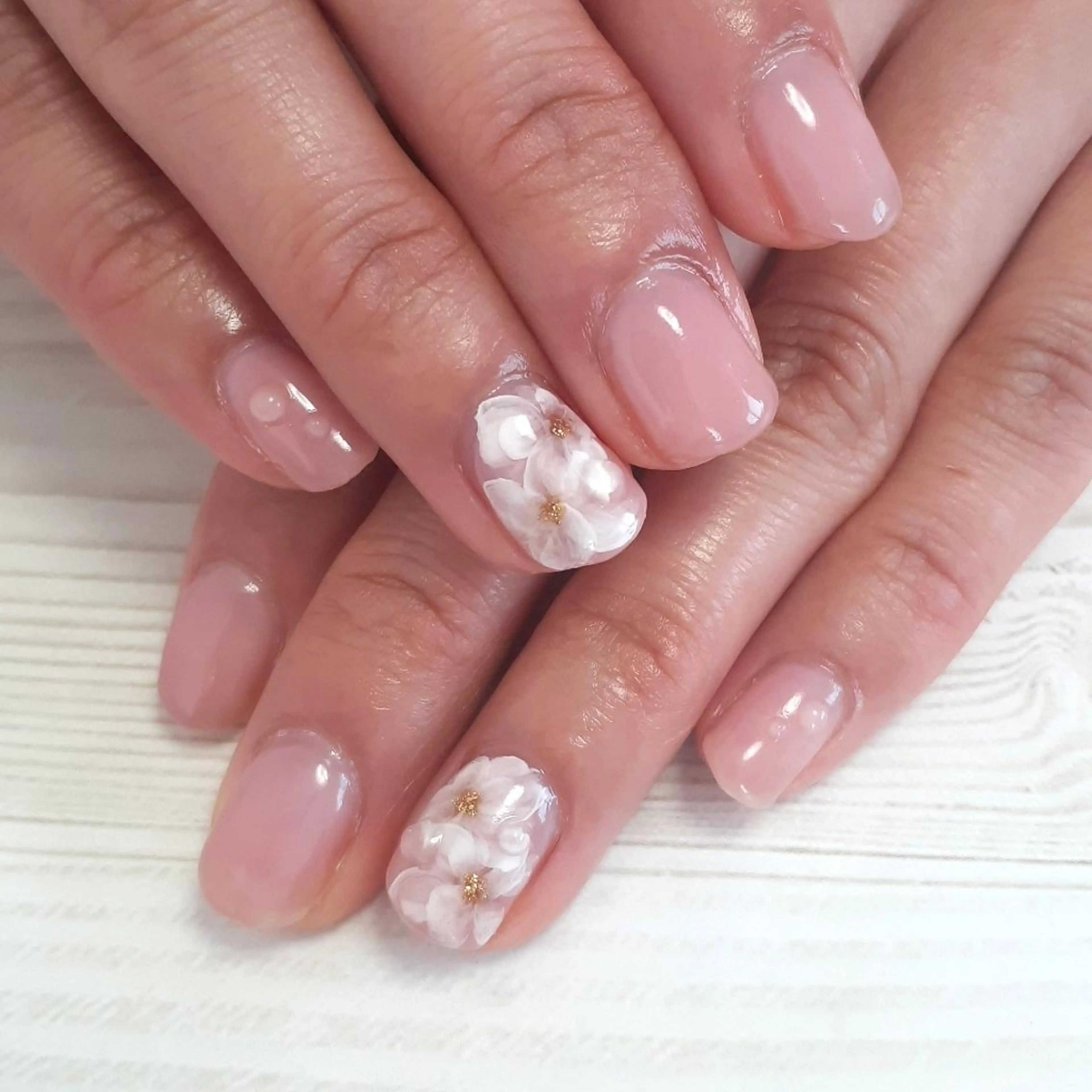 ネイル フラワーネイル オフィスネイル ハンドネイル 池元 真由美のネイルデザイン