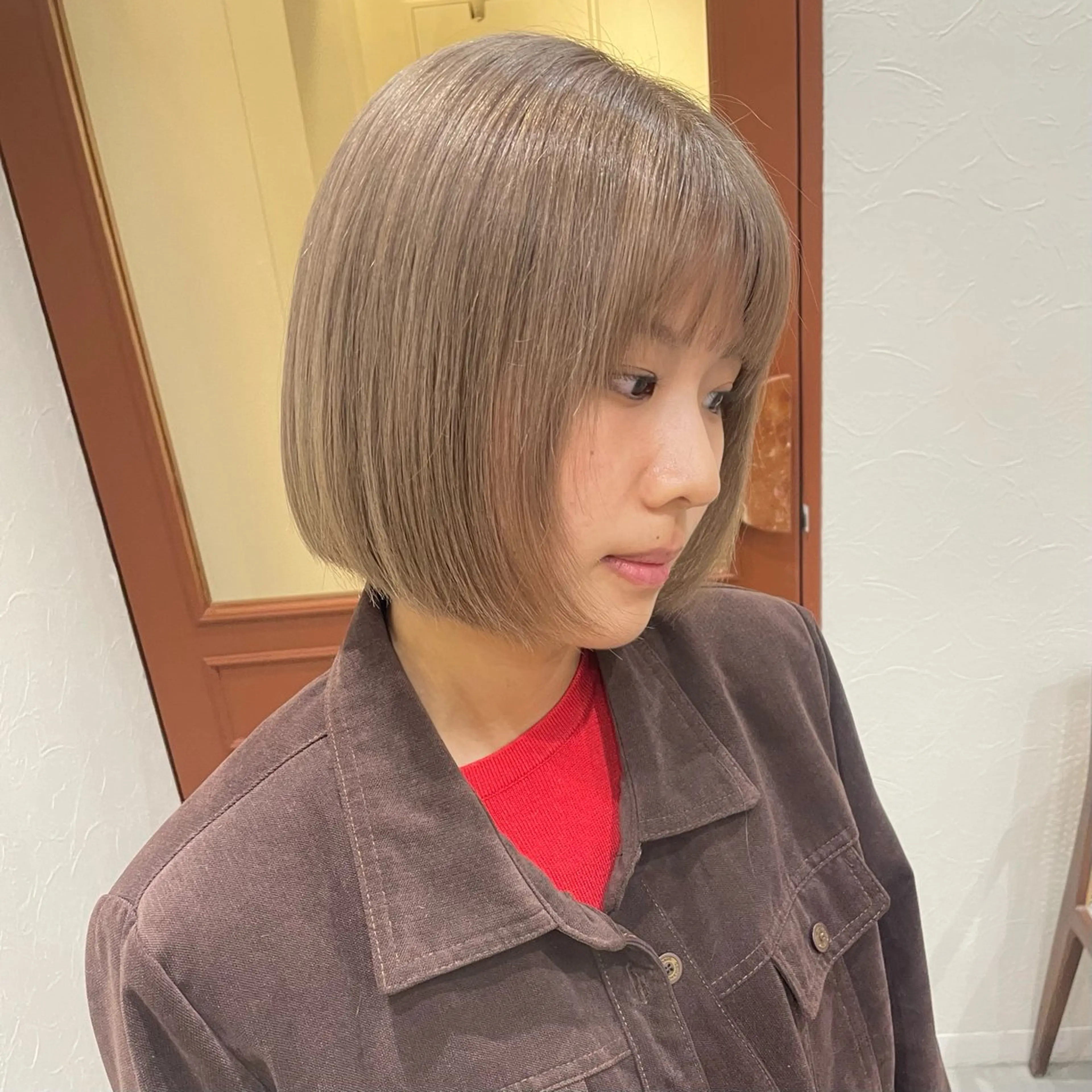 ショート カラー カット ヘッドスパ 暖色艶カラー /RIONAのヘアスタイル
