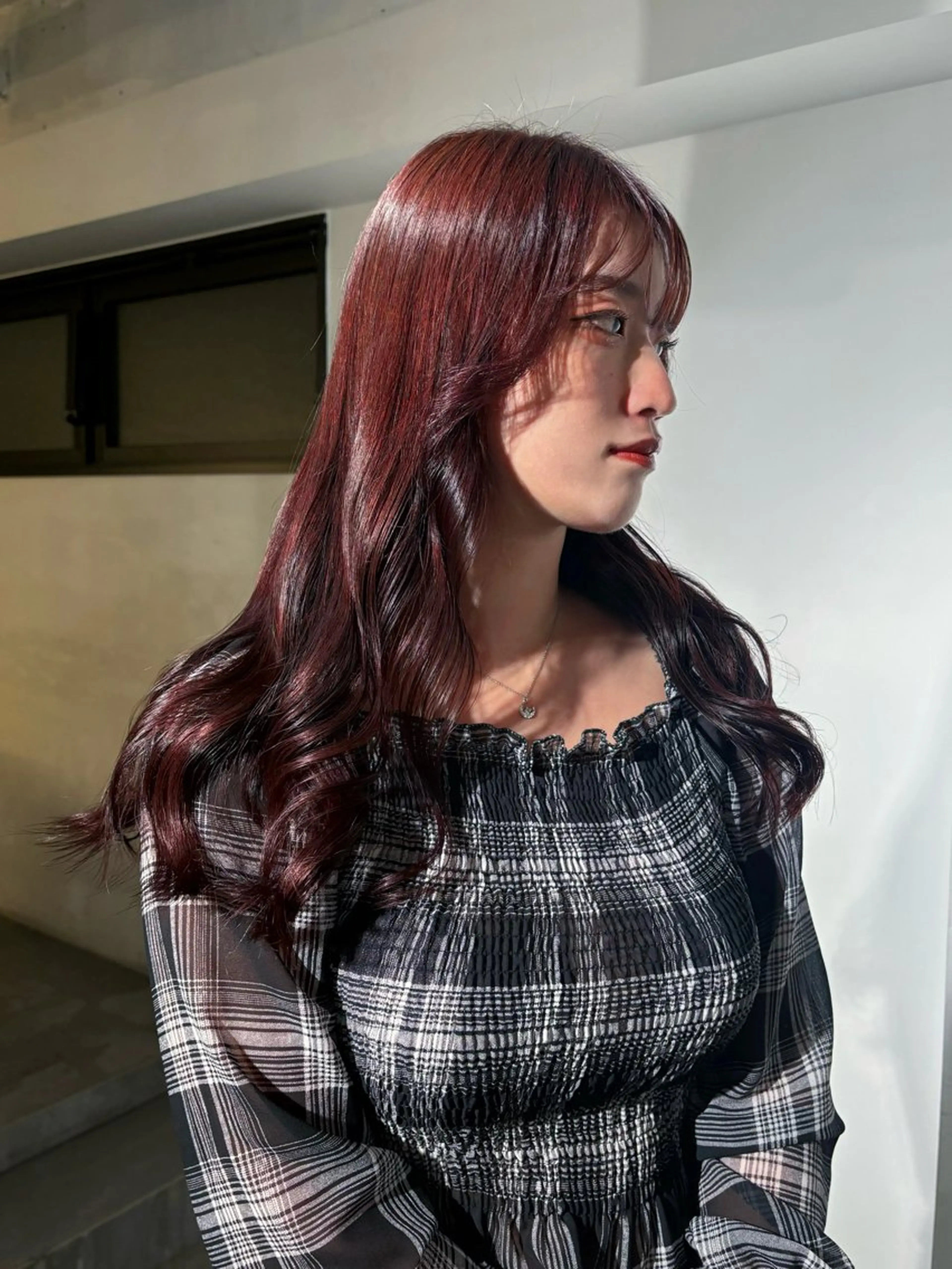 ロング カラー ヘアカラー トリートメント ヘッドスパ 💫miyu💫デザ インカラー/アレンジのヘアスタイル
