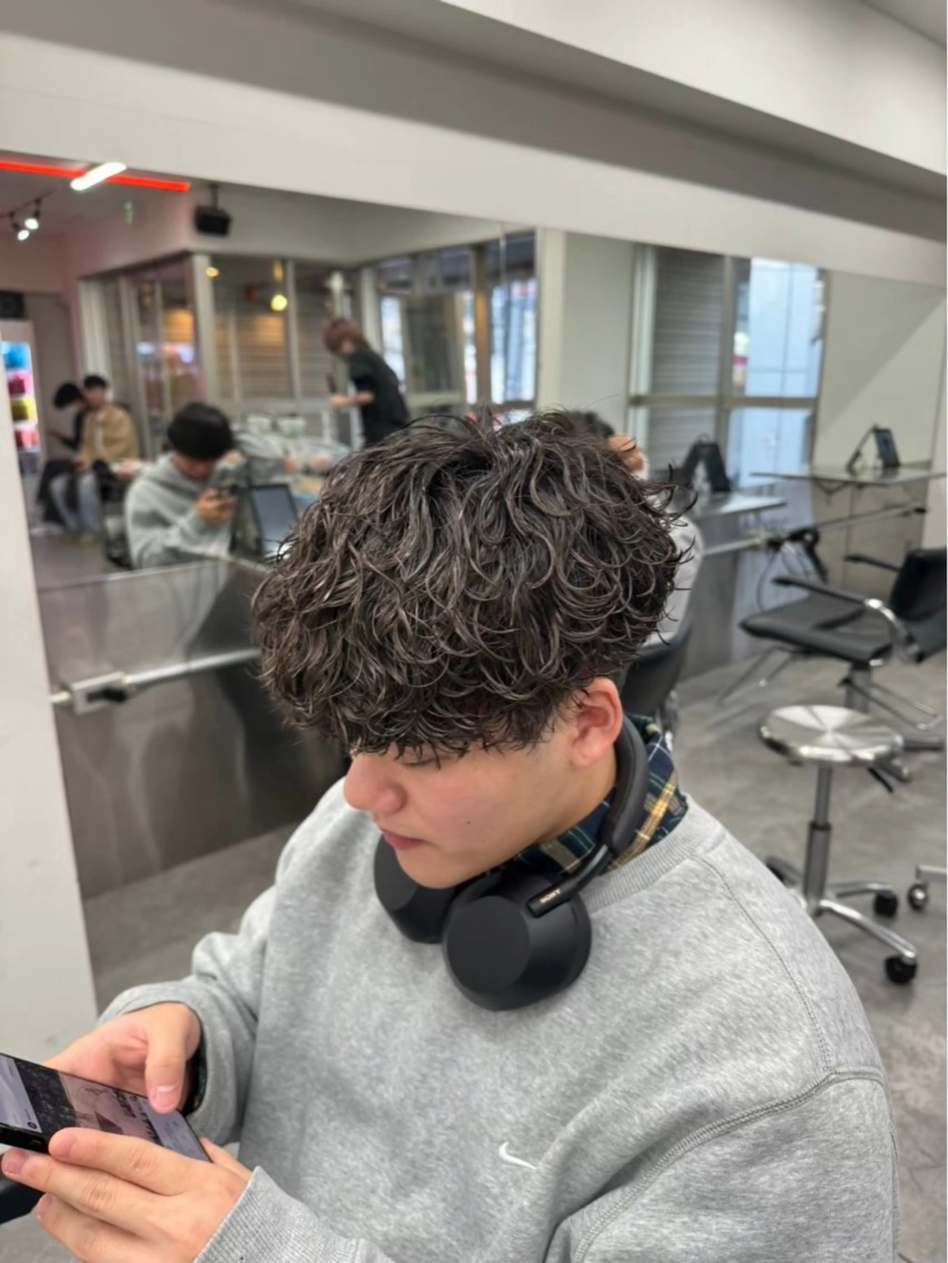 ショート メンズ カット パーマ ヘアセット メンズ/パーマ特化/ 町田/naokiのヘアスタイル