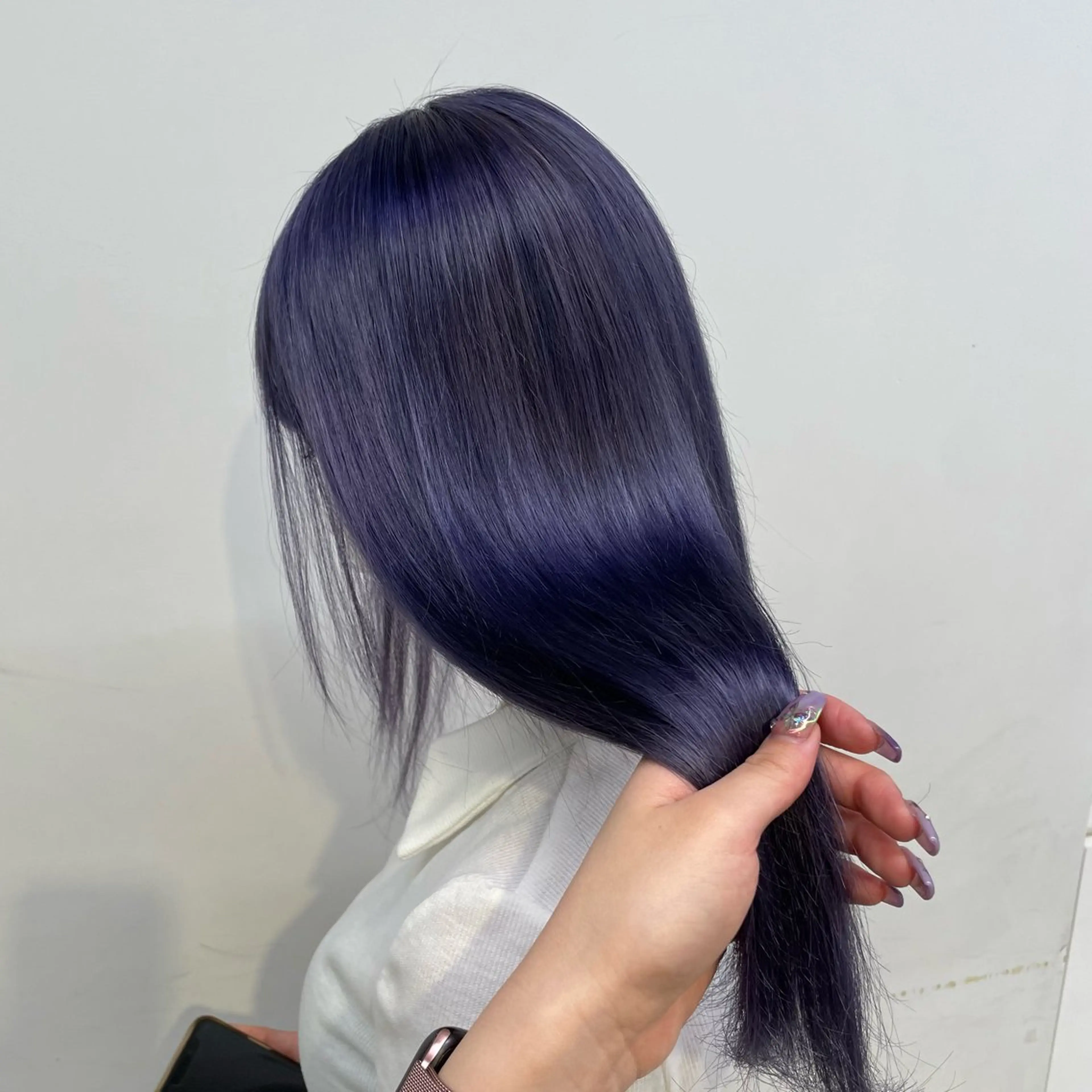ロング カラー 透明感カラー ダブルカラー 髪質改善 カット ヘアカラー 💙ハイトーン韓国風 色白ヘア💙manaのヘアスタイル
