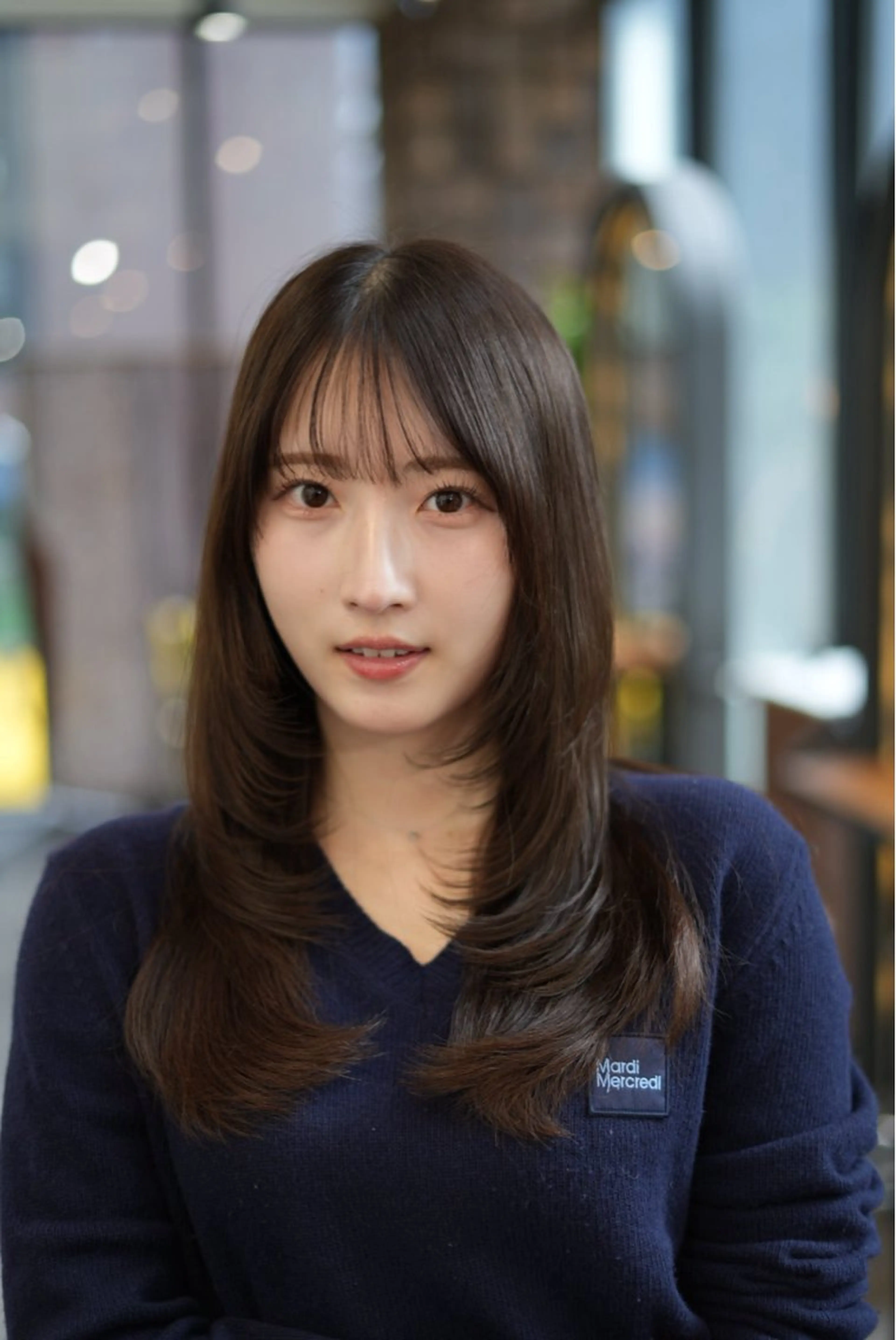 ロング レイヤーカット カット 矢津田 侑のヘアスタイル