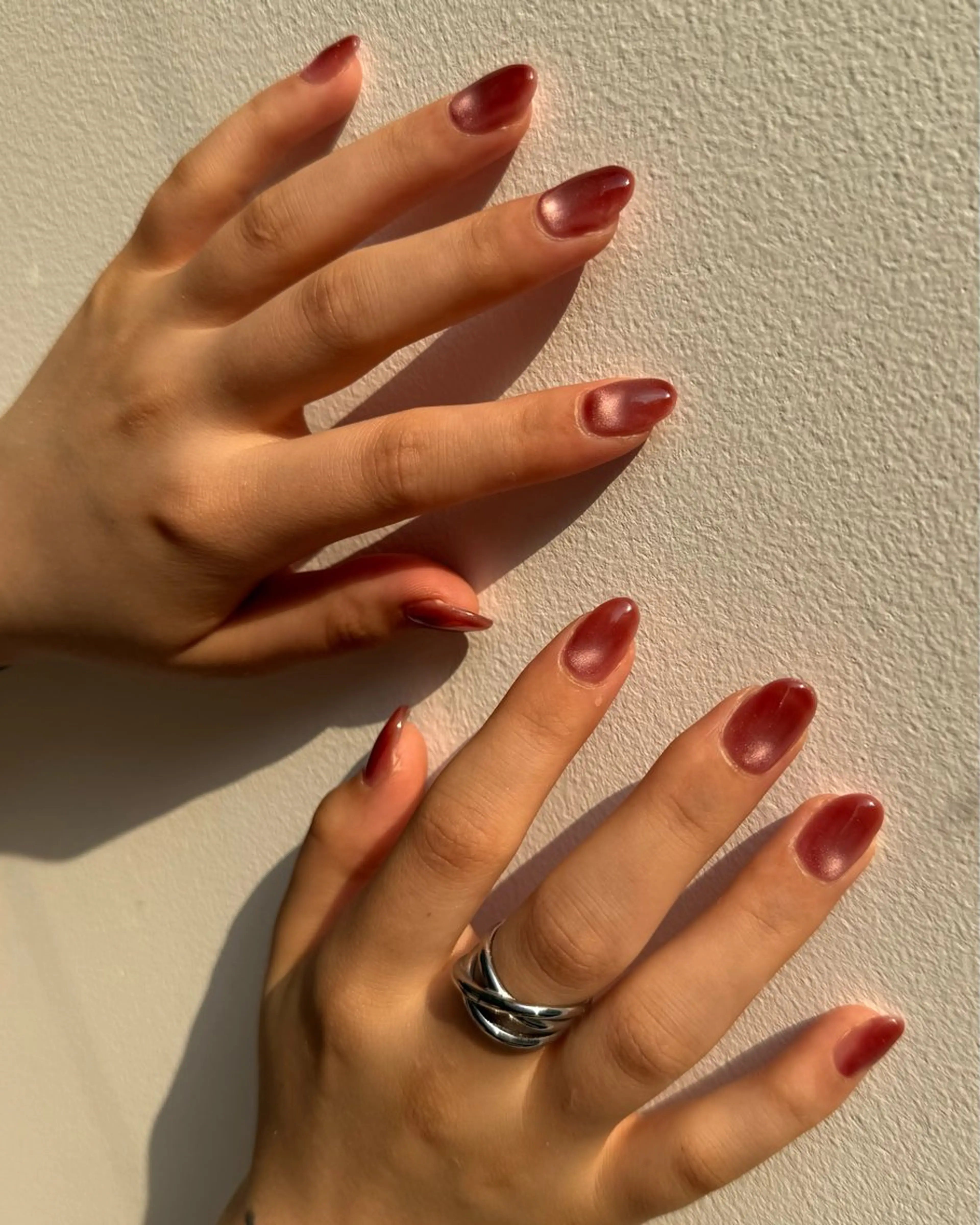 ネイル ジェルネイル 氷ネイル・うるうるネイル 韓国ネイル マグネットネイル ワンホンネイル ハンドネイル 本町NailUsaM imi KEINAのネイルデザイン