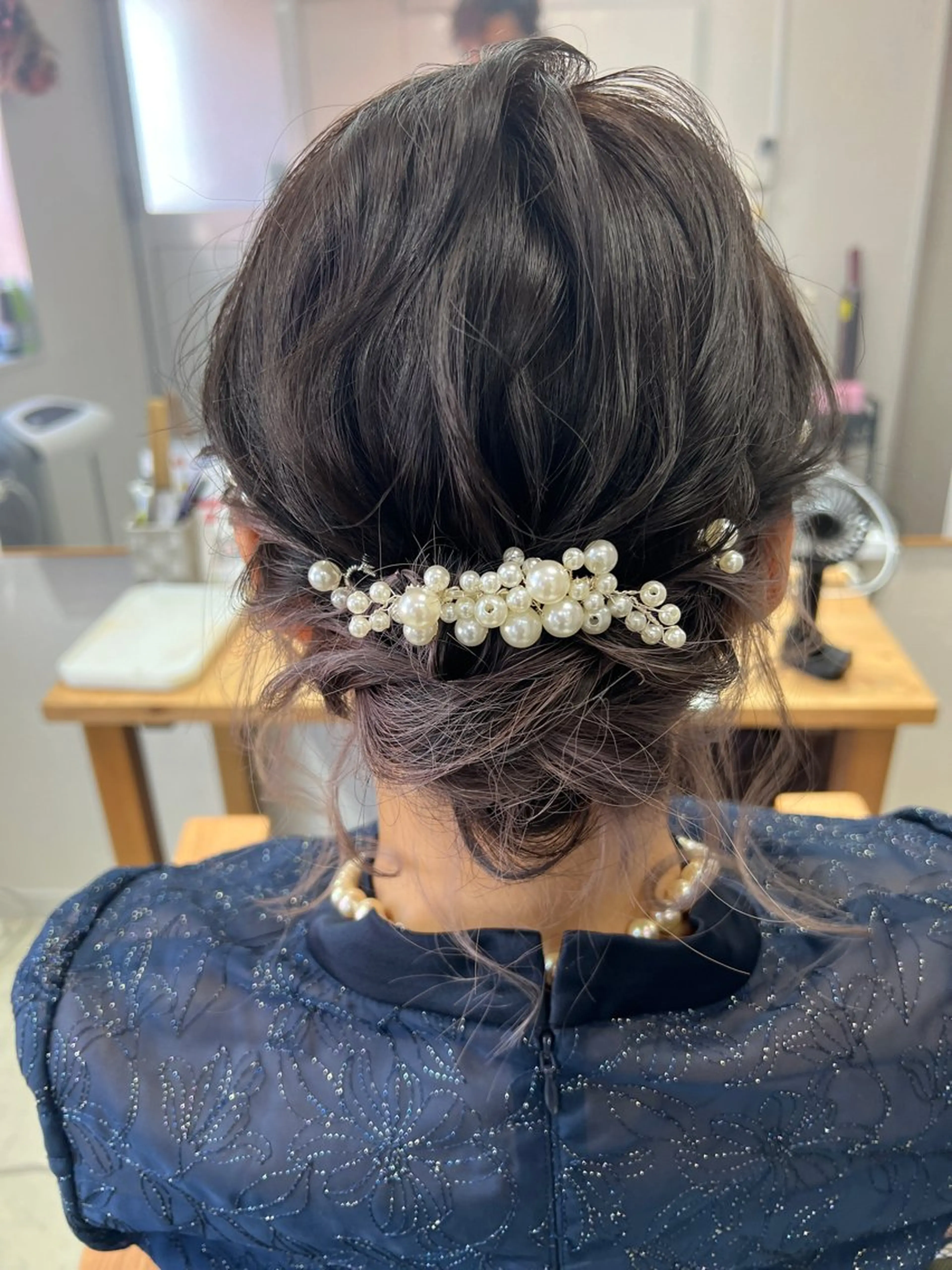 ミディアム ヘアアレンジ 結婚式・ブライダル 山室 敬義のヘアスタイル
