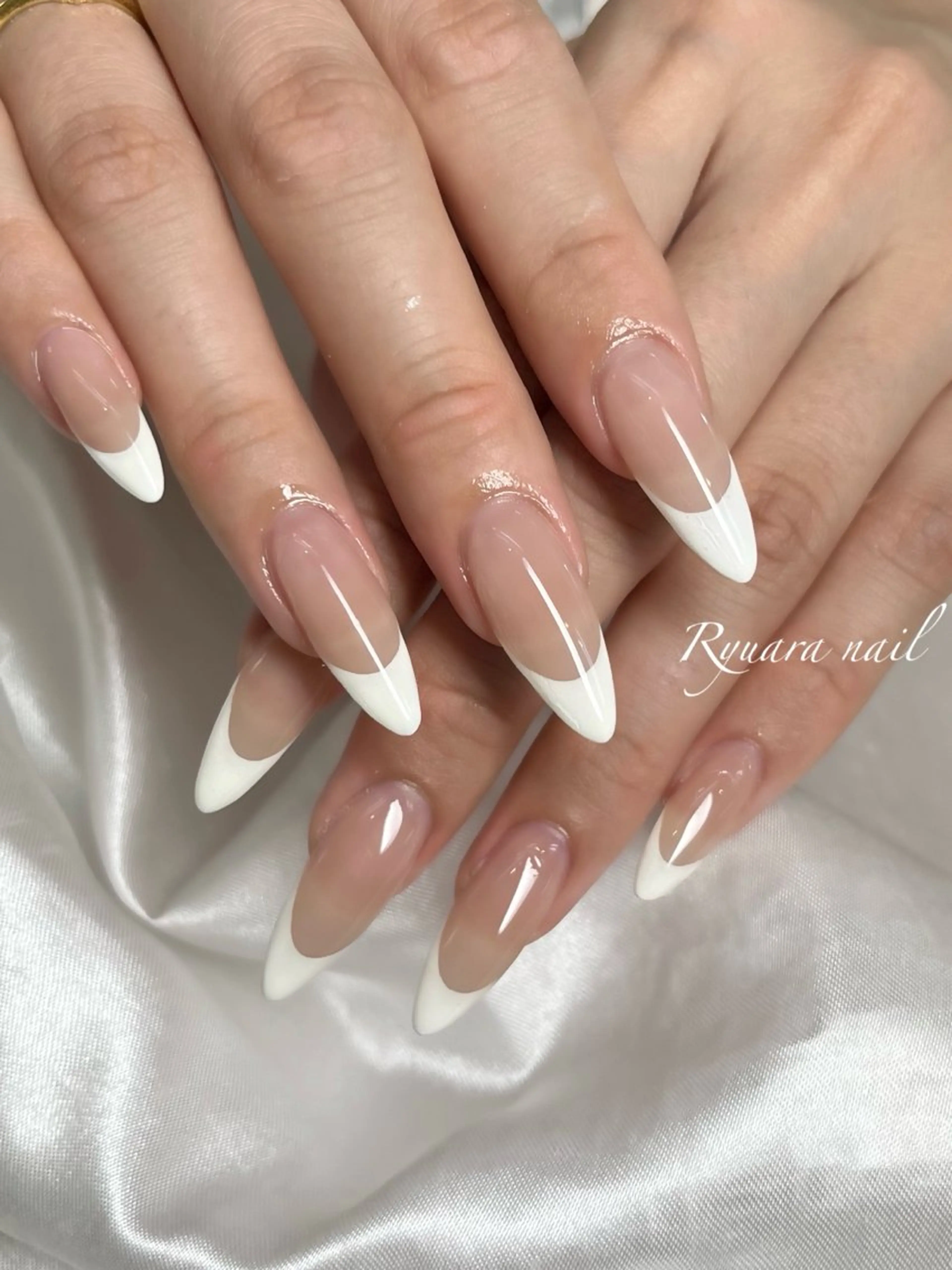 ネイル フレンチネイル ハンドネイル private nail salon Ryuara所属・nail salon Ryuaraのネイルデザイン