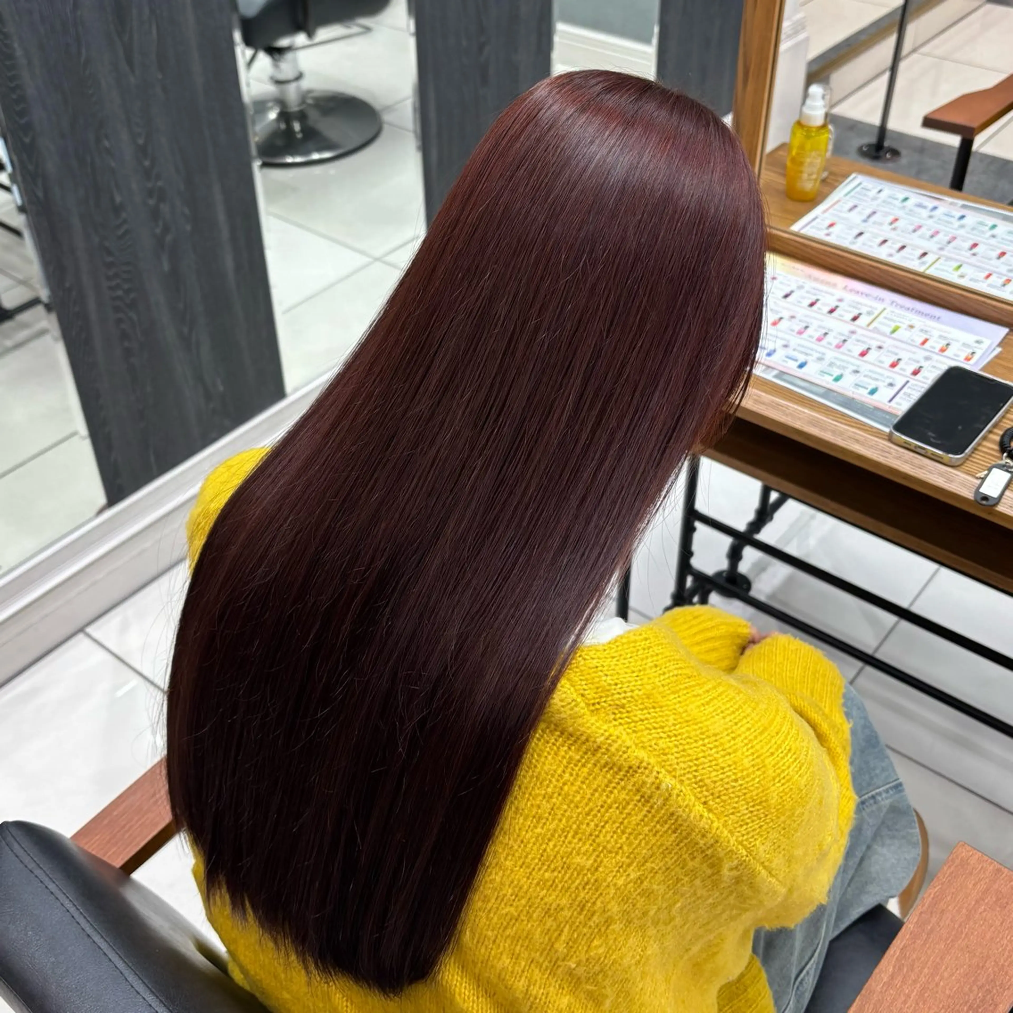 カラー ヘアカラー レイヤーカット🩶/ 暖色カラー🎀/麻咲のヘアスタイル