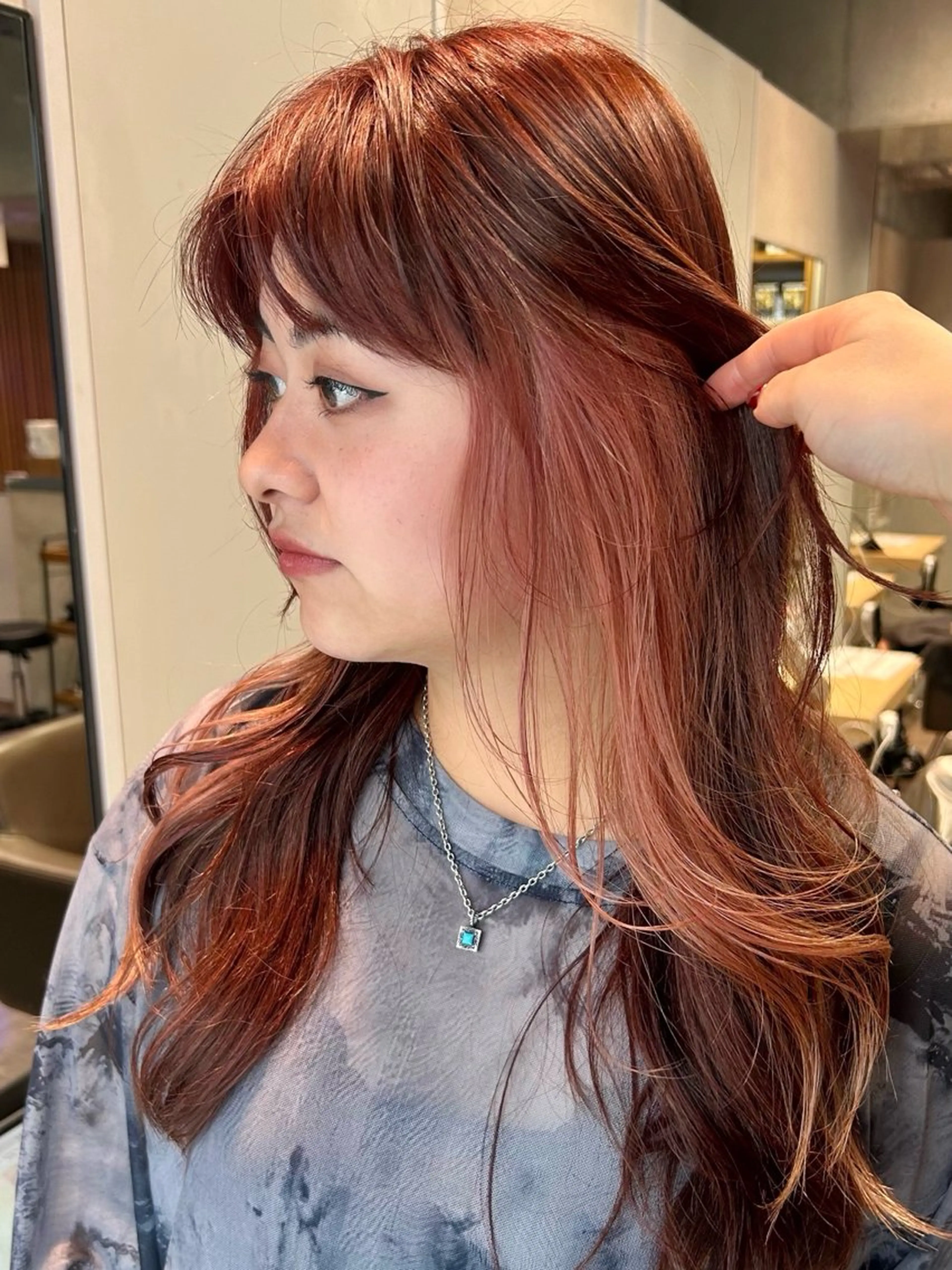 ロング カラー カット ヘアカラー トリートメント デザインカラー/ kanae🌱のヘアスタイル