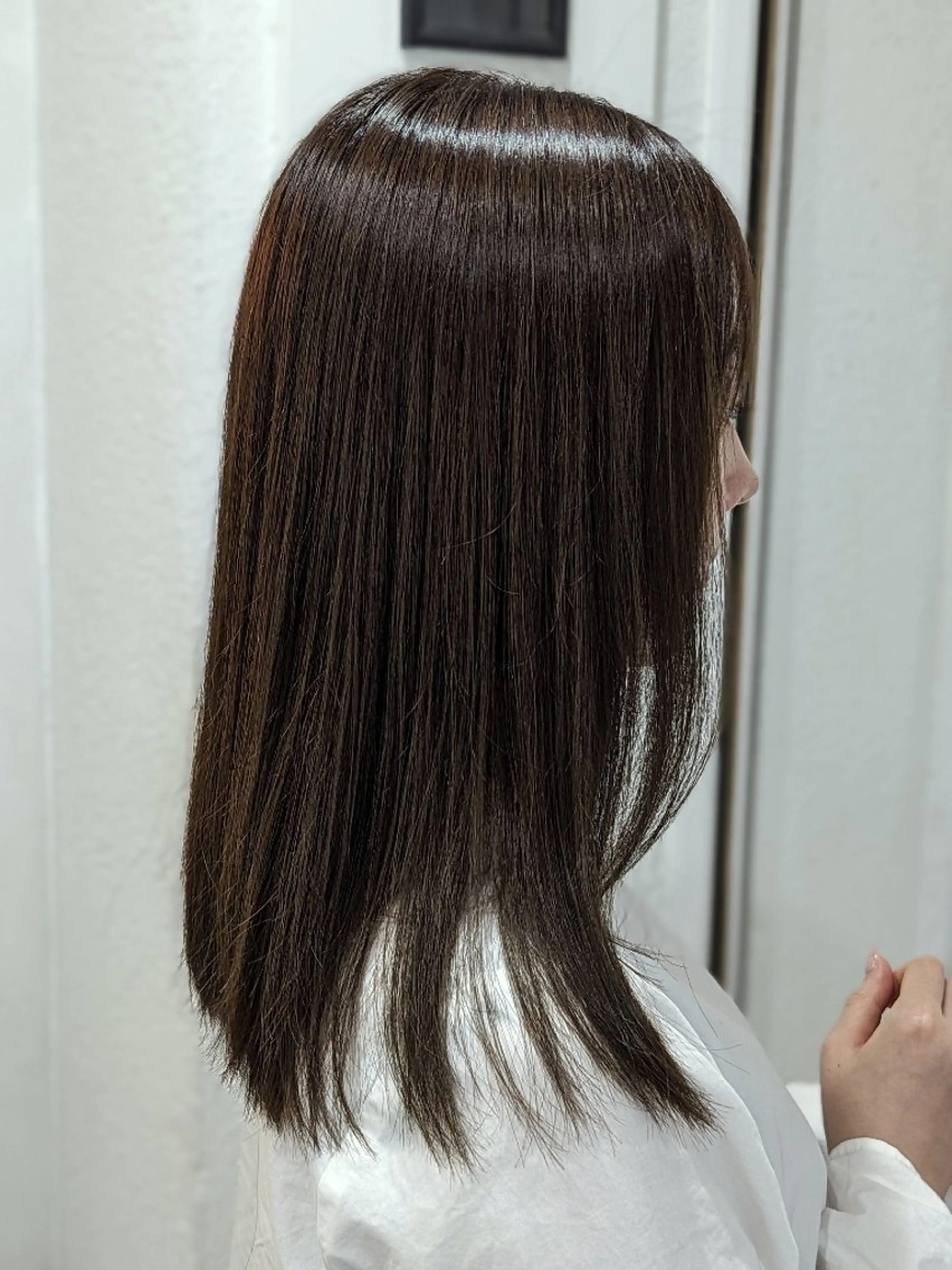 ミディアム カラー ベージュカラー オリーブベージュ ヘアカラー トリートメント 🩶MIYU🩶 うるつやカラー୨୧のヘアスタイル