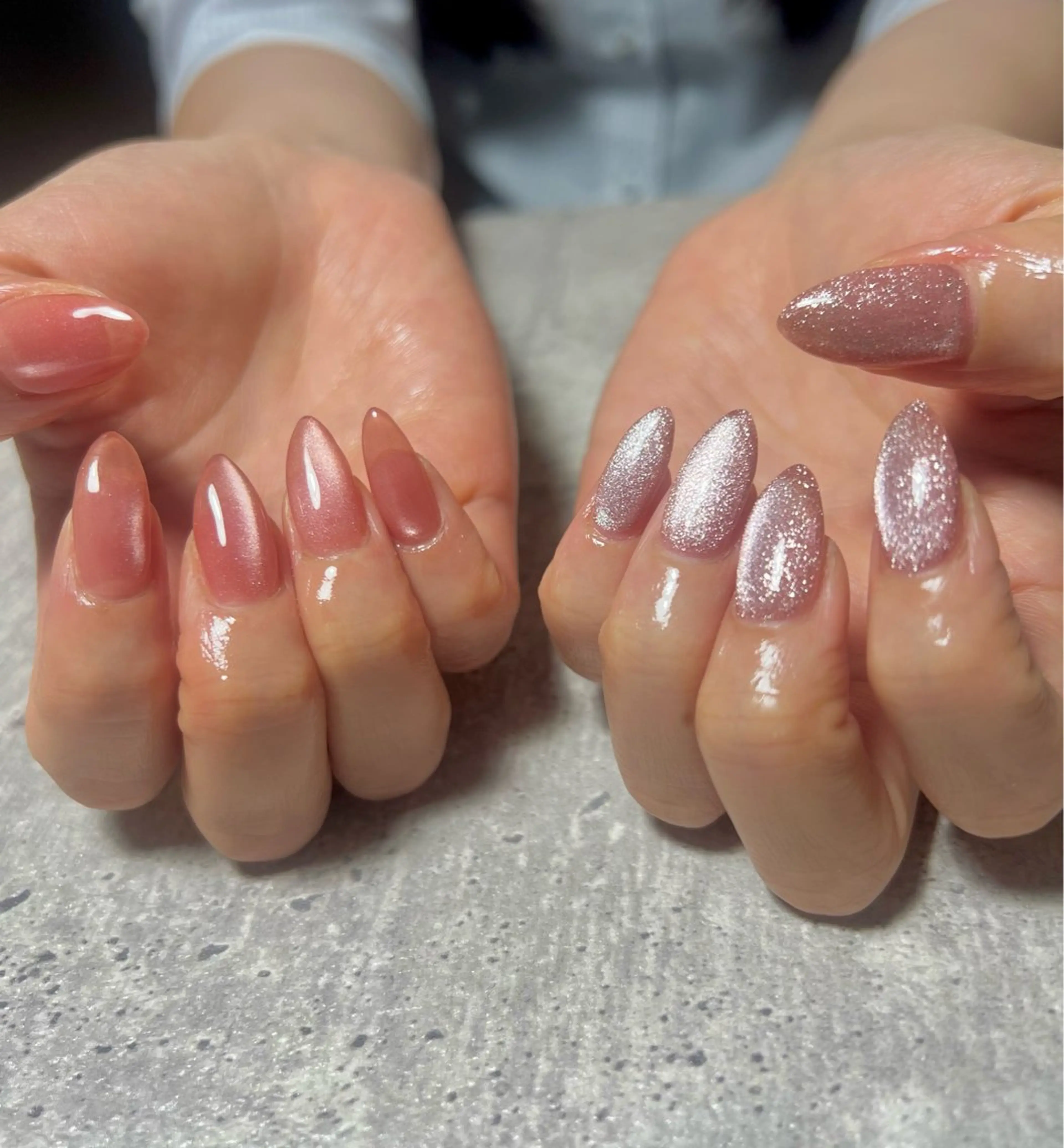 ネイル キラキラネイル マグネットネイル nail salon y＋のネイルデザイン