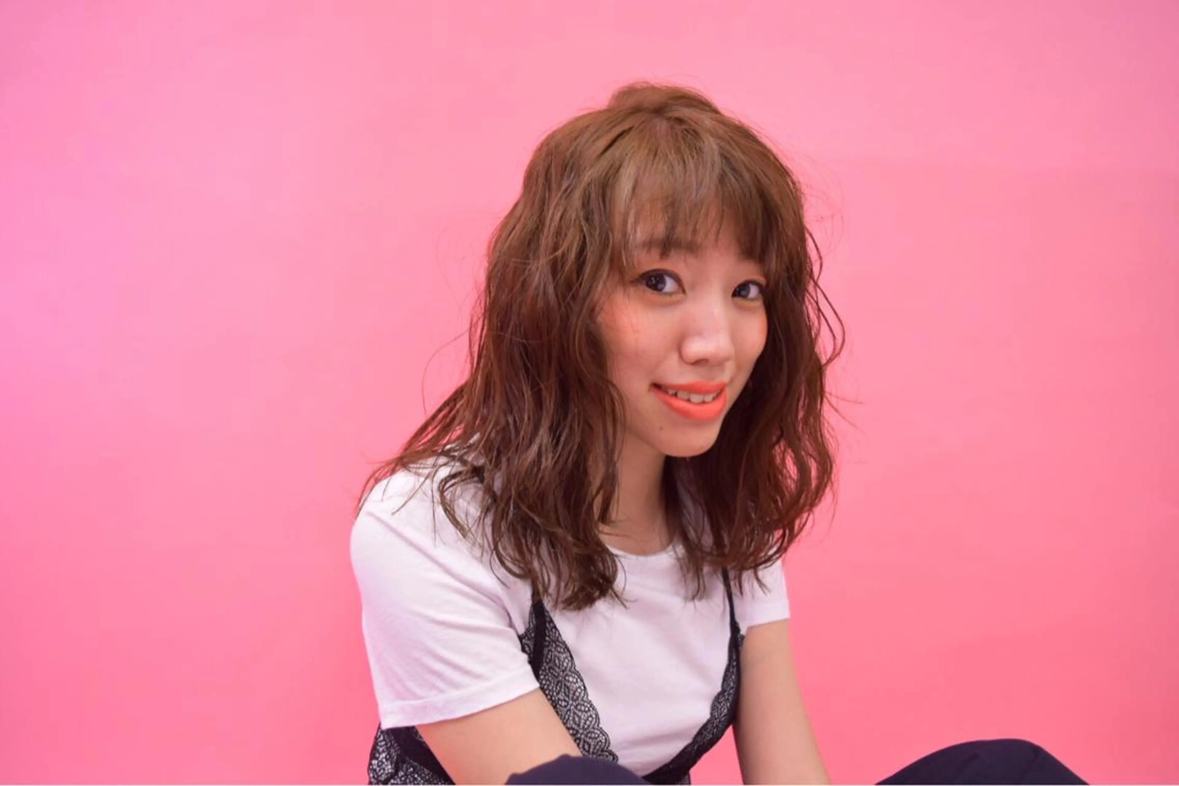 セミロング 髙橋 かすみのヘアスタイル