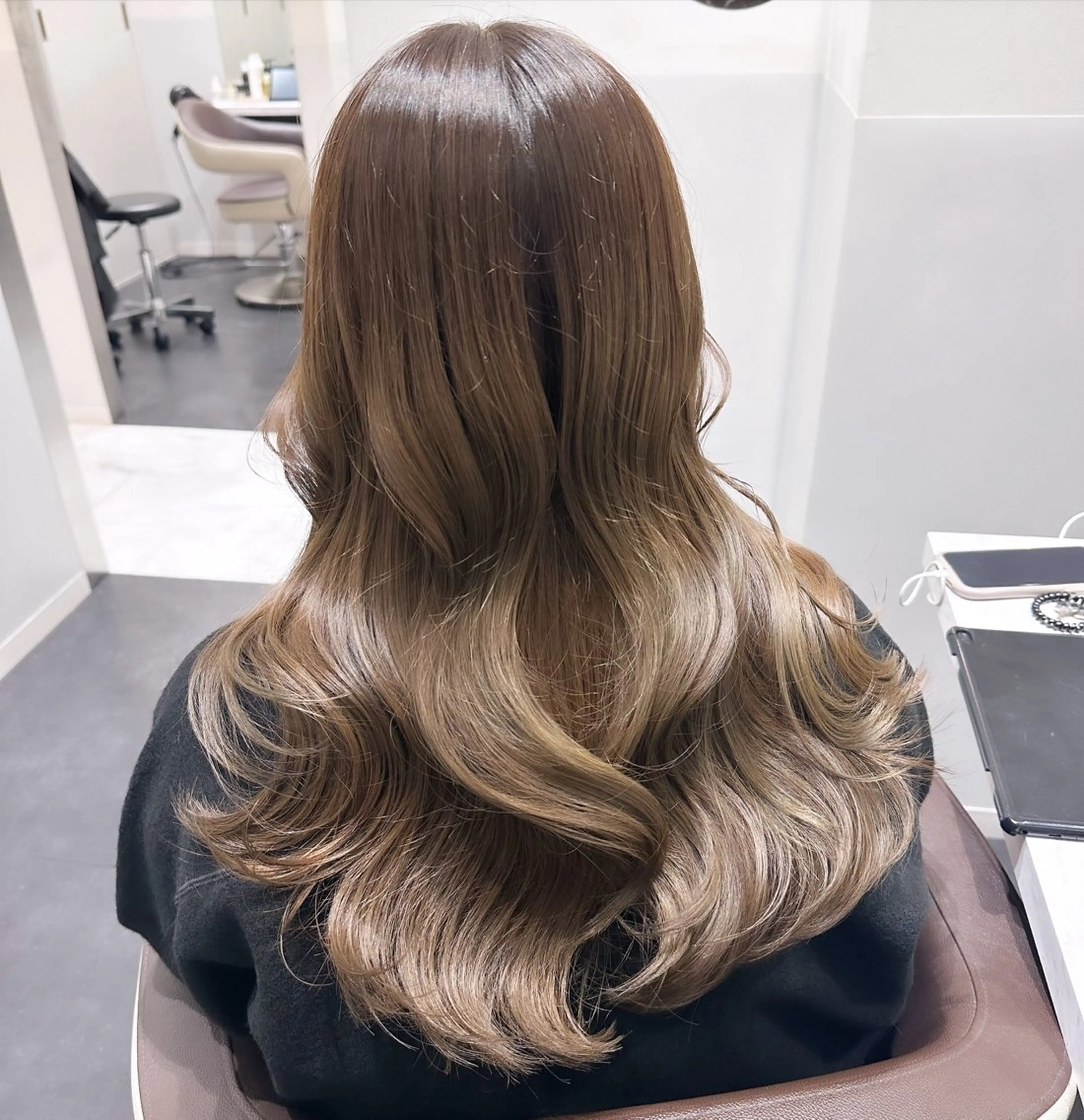 ロング カラー IVE所属・ブリーチなし／ ベージュ🌿/土淵遼のヘアスタイル