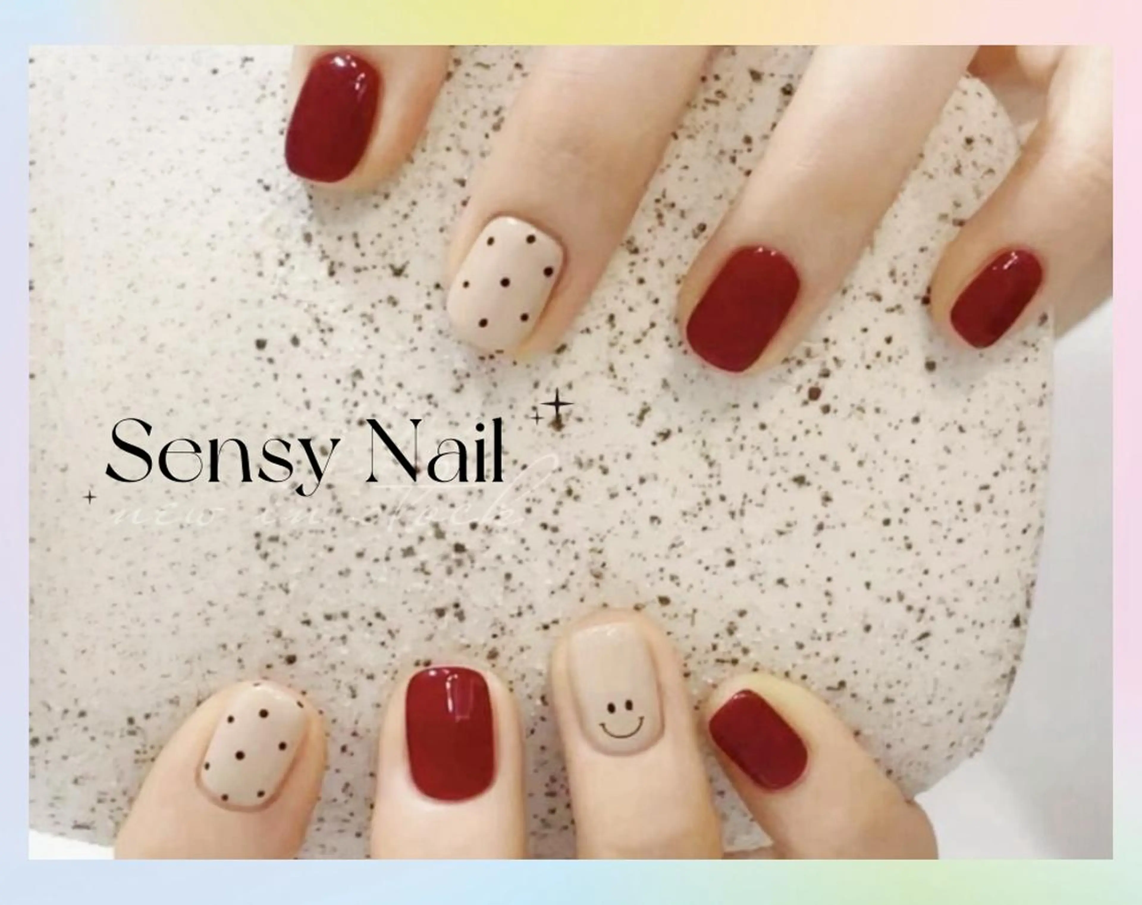 ミディアム ハンドネイル ハンドケア Sensy ネイル専門店のネイルデザイン