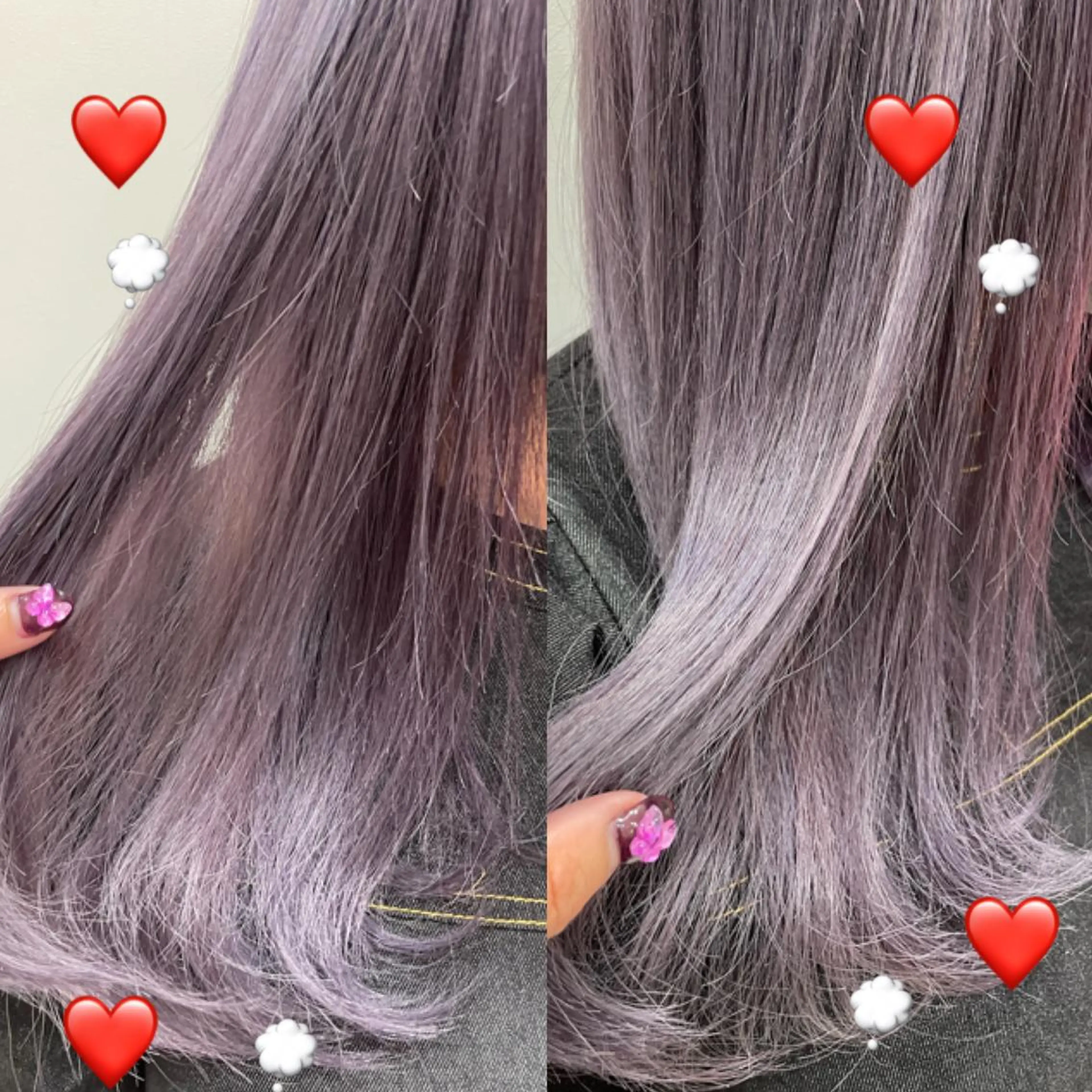 ロング カラー ブリーチ ラベンダーカラー ラベンダーグレー EMANON新宿東口所属・新宿駅近♡ ♡個室♡三都季🌜のヘアスタイル