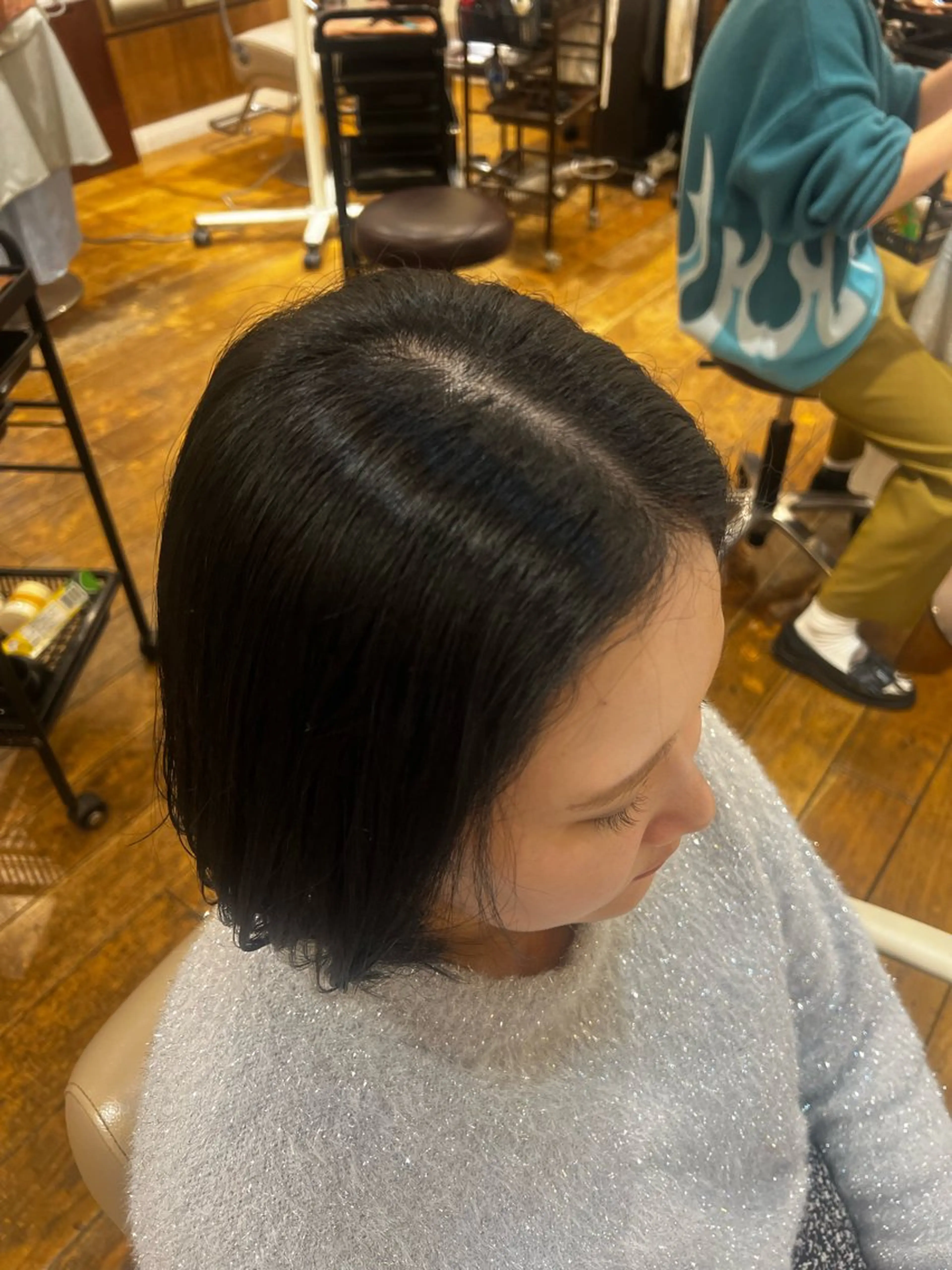 ミディアム カラー トーンアップ🦢 ユメのヘアスタイル