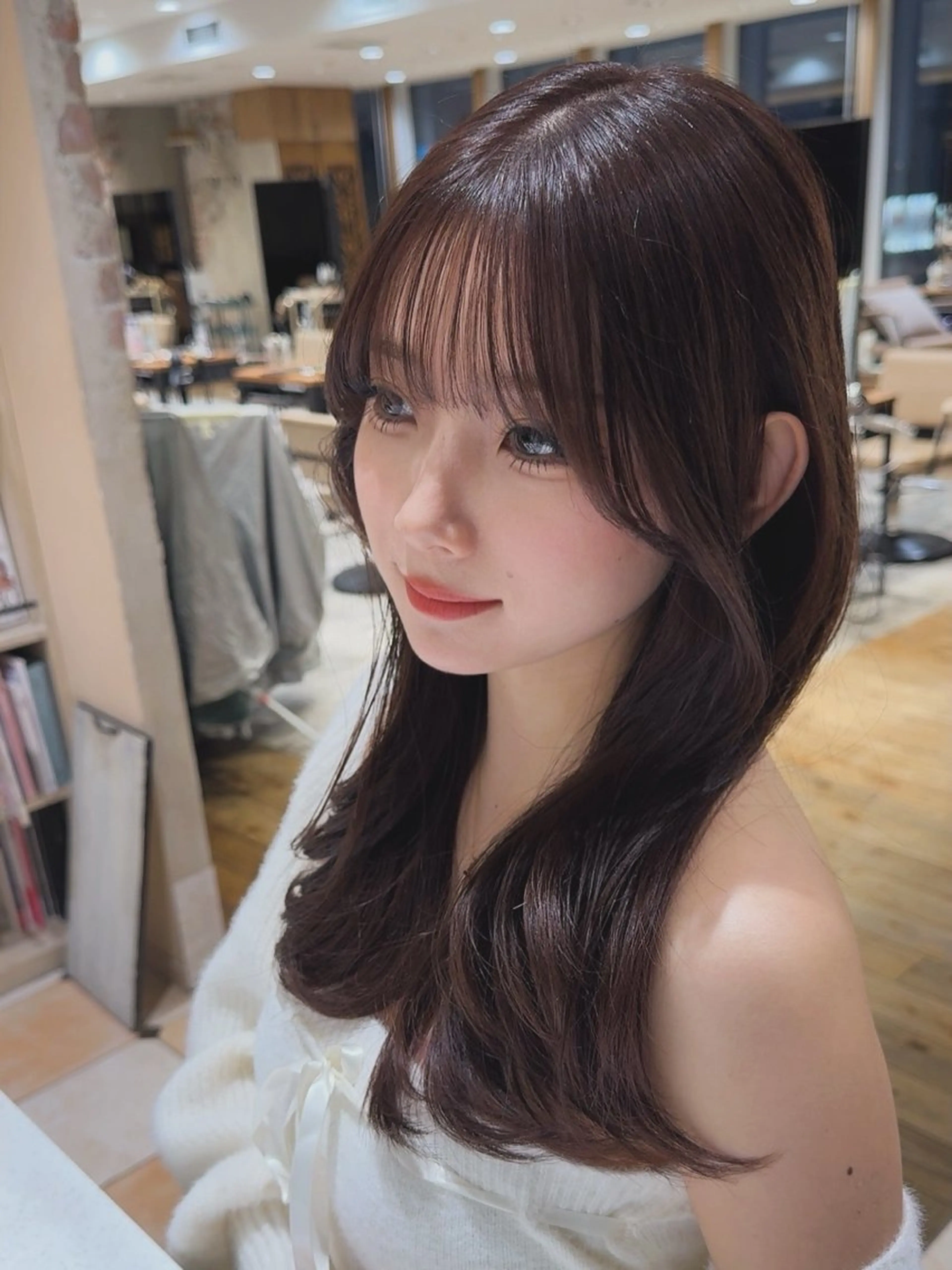 ロング カラー ブラウンカラー トリートメント 新宿／透明感カラー/ 髪質改善/早野大空のヘアスタイル