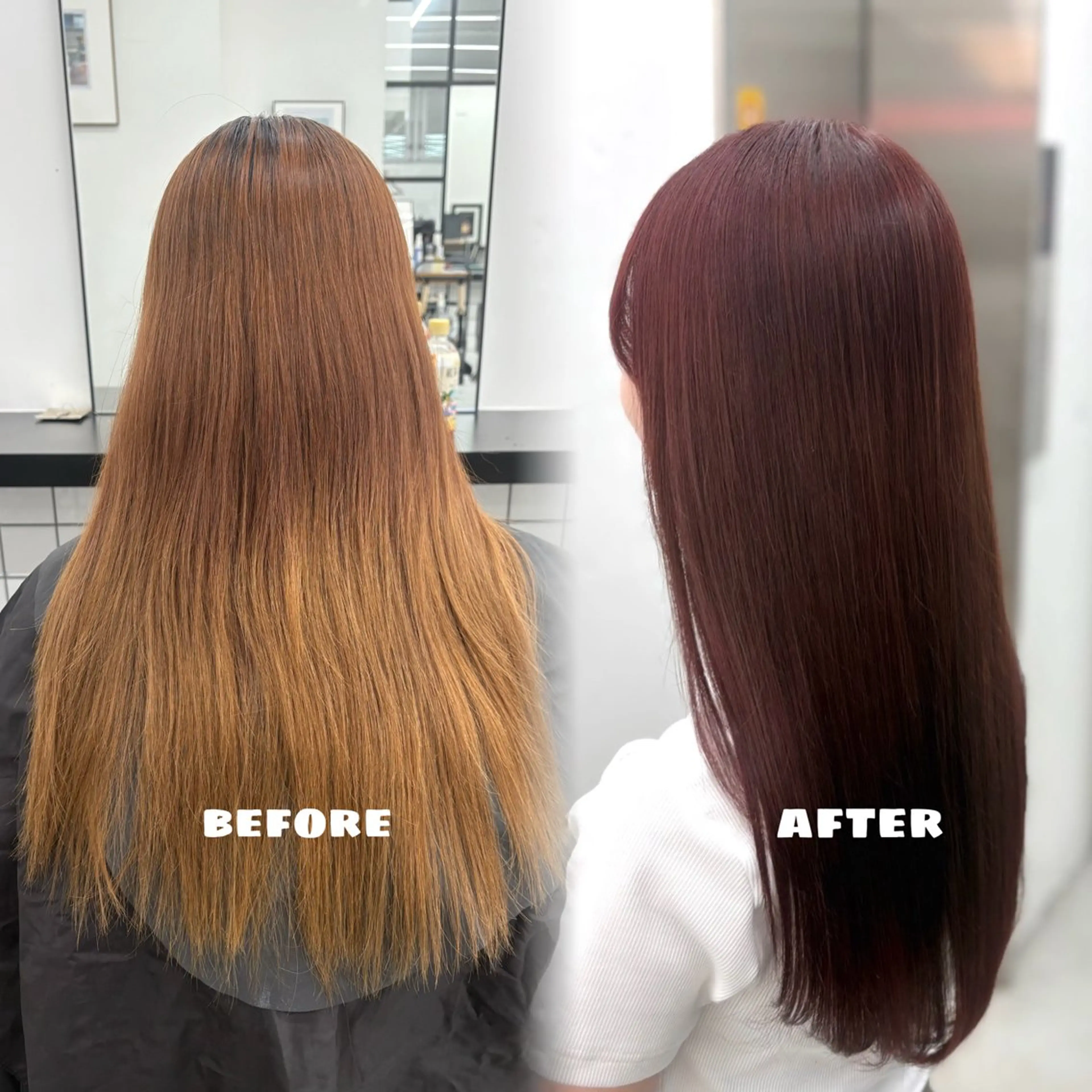 ロング カラー ブリーチ ブラウンカラー ピンクカラー ピンクブラウン ヘアカラー トリートメント 🌟ゆりあ🌟 JILLSTUDIOのヘアスタイル