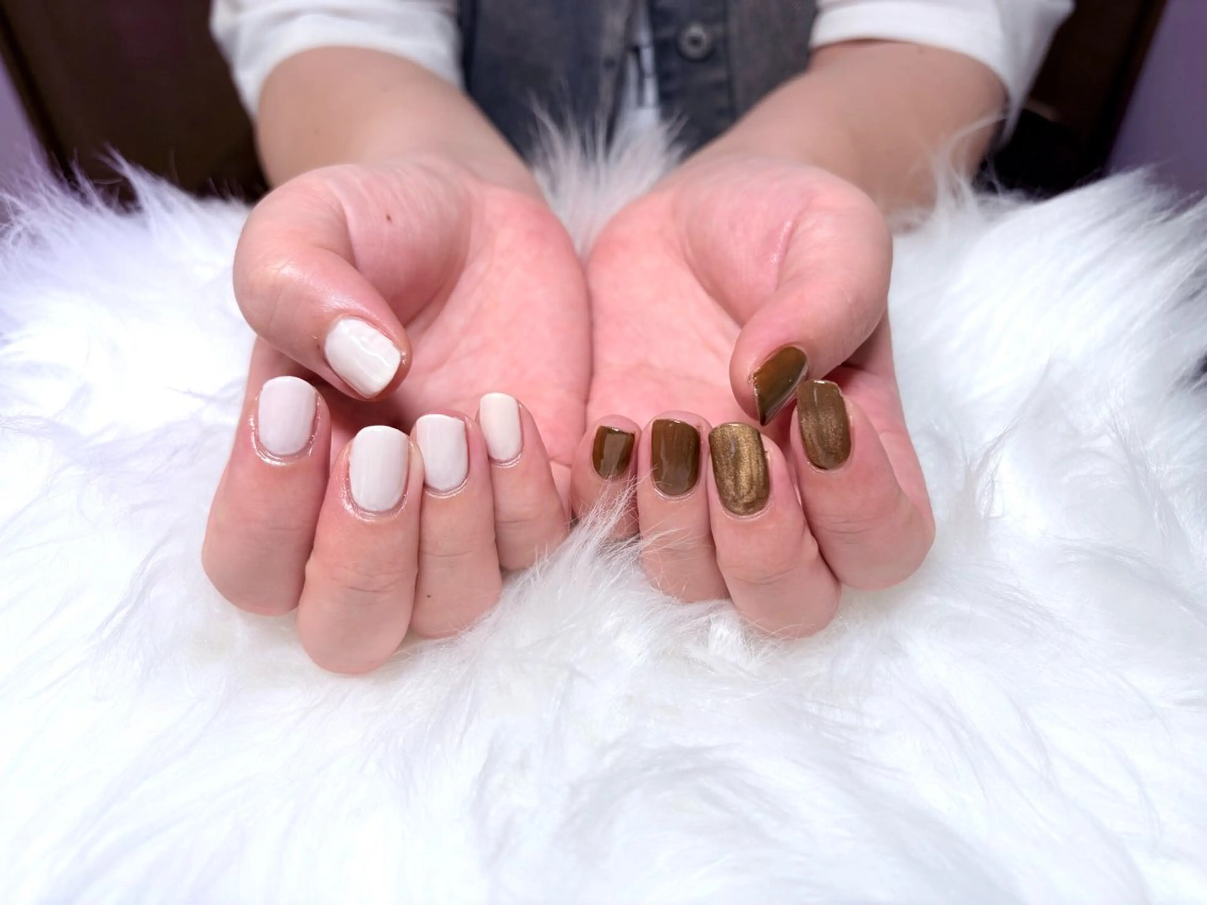 ネイル フラッシュネイル マグネットネイル ワンカラーネイル Nailsalon Dahliaのネイルデザイン